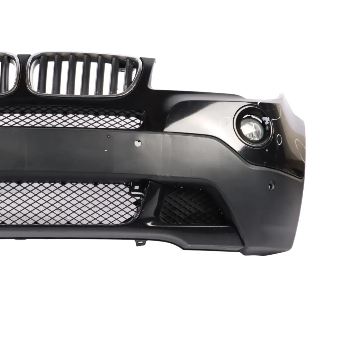 Front Bumper Panel BMW X3 E83 LCI Complete PDC Schwarz 2 Black - 668 to with Part number 3445874 Front Bumper Panel BMW X3 E83 LCI Complete PDC Schwarz 2 Black - 668 - SKU 3445874-SCH2 - Part number 3445874