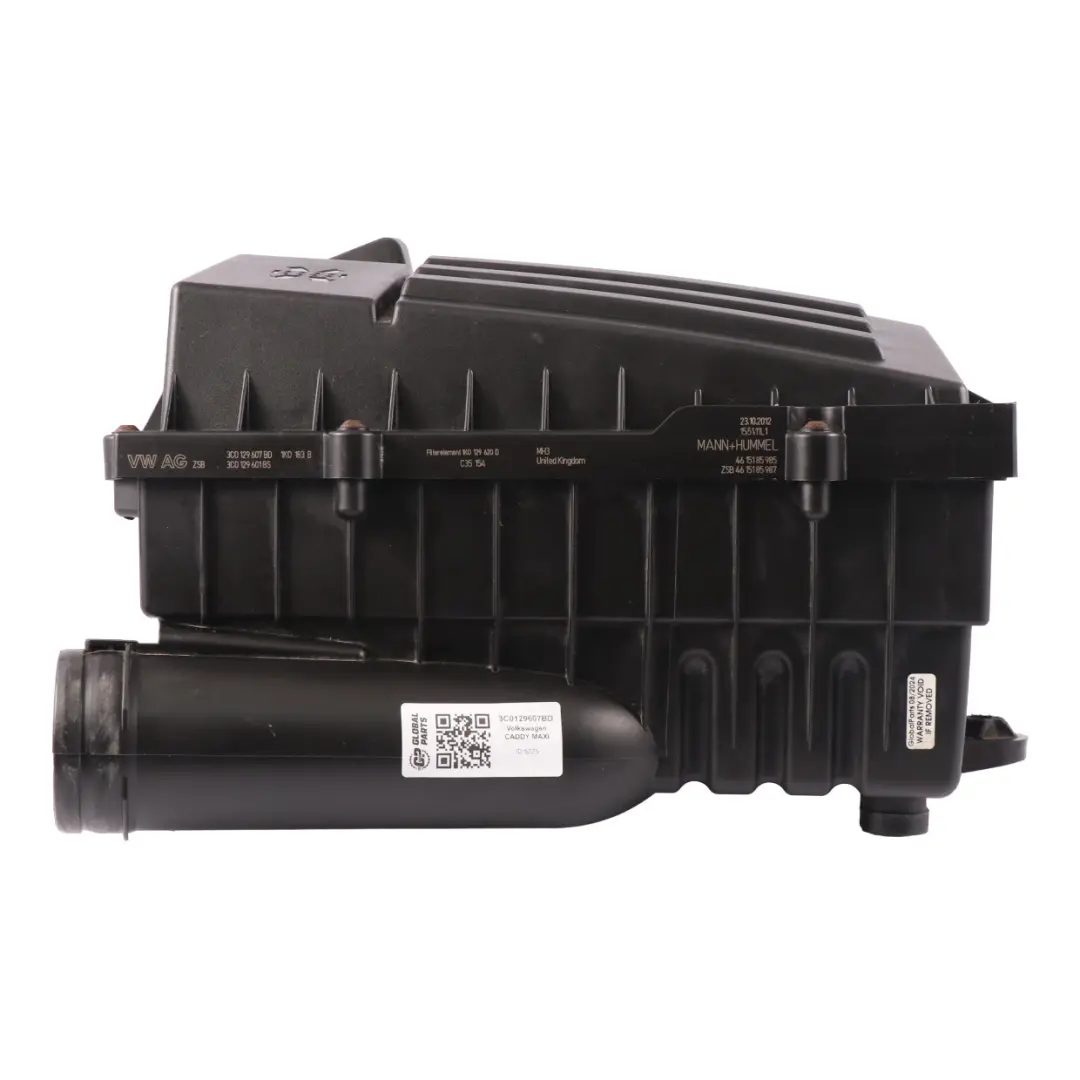 Caja filtro aire para Volkswagen Caddy Maxi Diesel 1.6 TDI con número de pieza 3C0129607BD Volkswagen Caddy Maxi Diesel 1.6 TDI Caja filtro aire - SKU 3C0129607BD - Número de pieza 3C0129607BD