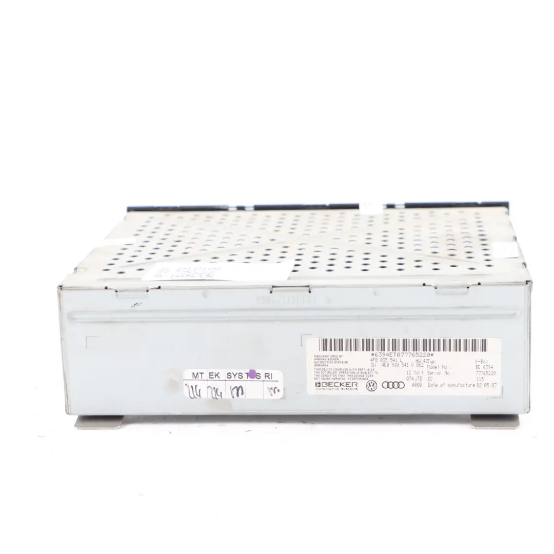 Radioempfänger Steuergerät für Audi A6 C6 mit Teilenummer 4F0035541L Audi A6 C6 Radioempfänger Steuergerät - SKU 4F0035541L - Teilenummer 4F0035541L