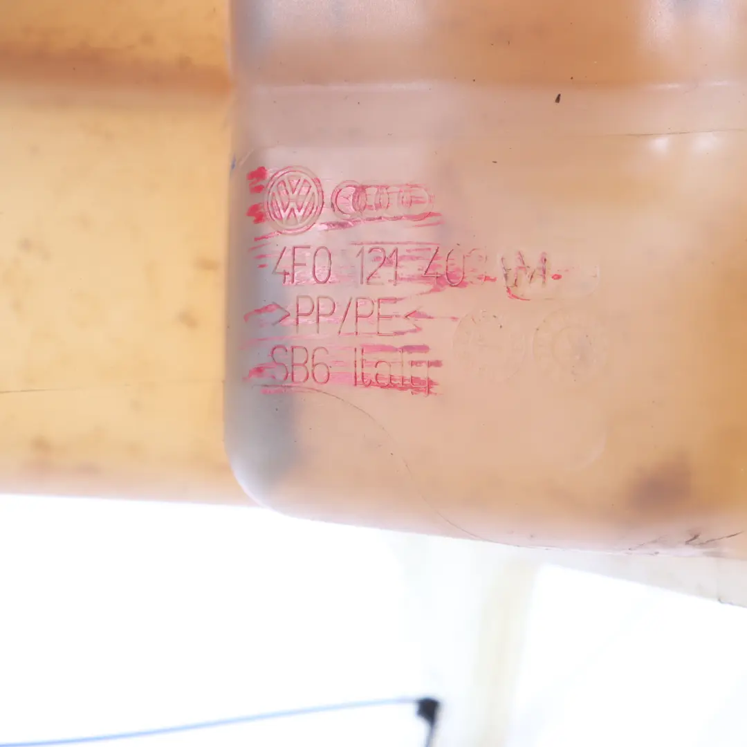 Coolant Expansion Tank Reservoir Bottle Tank to Audi A6 C6 with Part number 4F0121403M Audi A6 C6 Coolant Expansion Tank Reservoir Bottle Tank - SKU 4F0121403M - Part number 4F0121403M