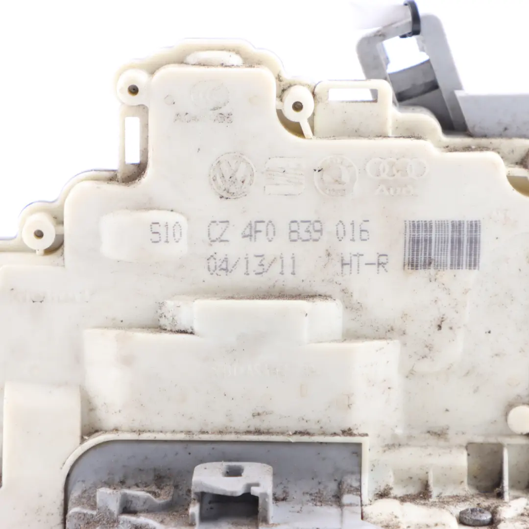  Actionneur de loquet verrouillage de porte arrière droite Audi A3 8P - SKU 4F0839016 - Numéro de pièce 4F0839016