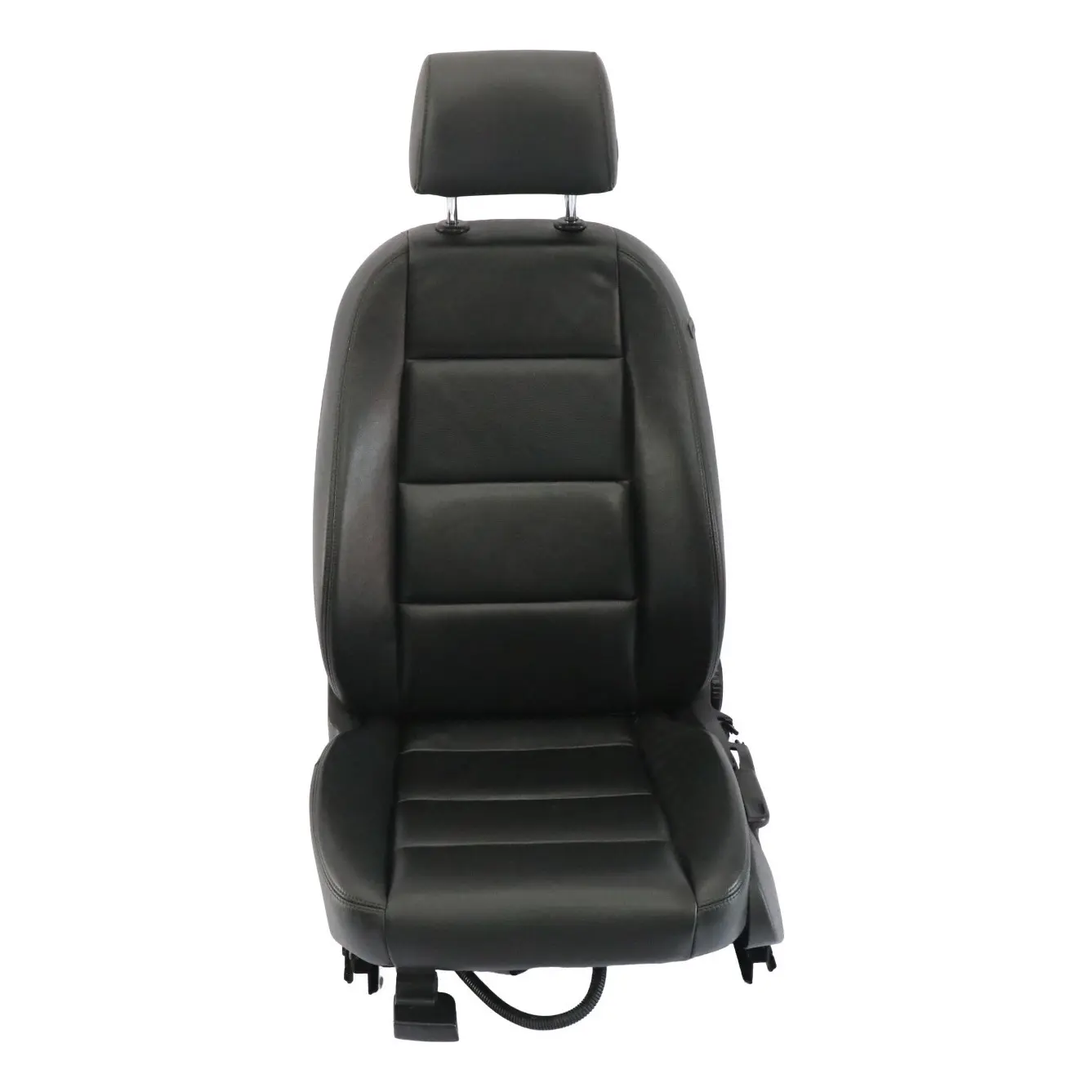 Audi A6 C6 Asiento Delantero Izquierdo Interior Asiento Cuero Negro