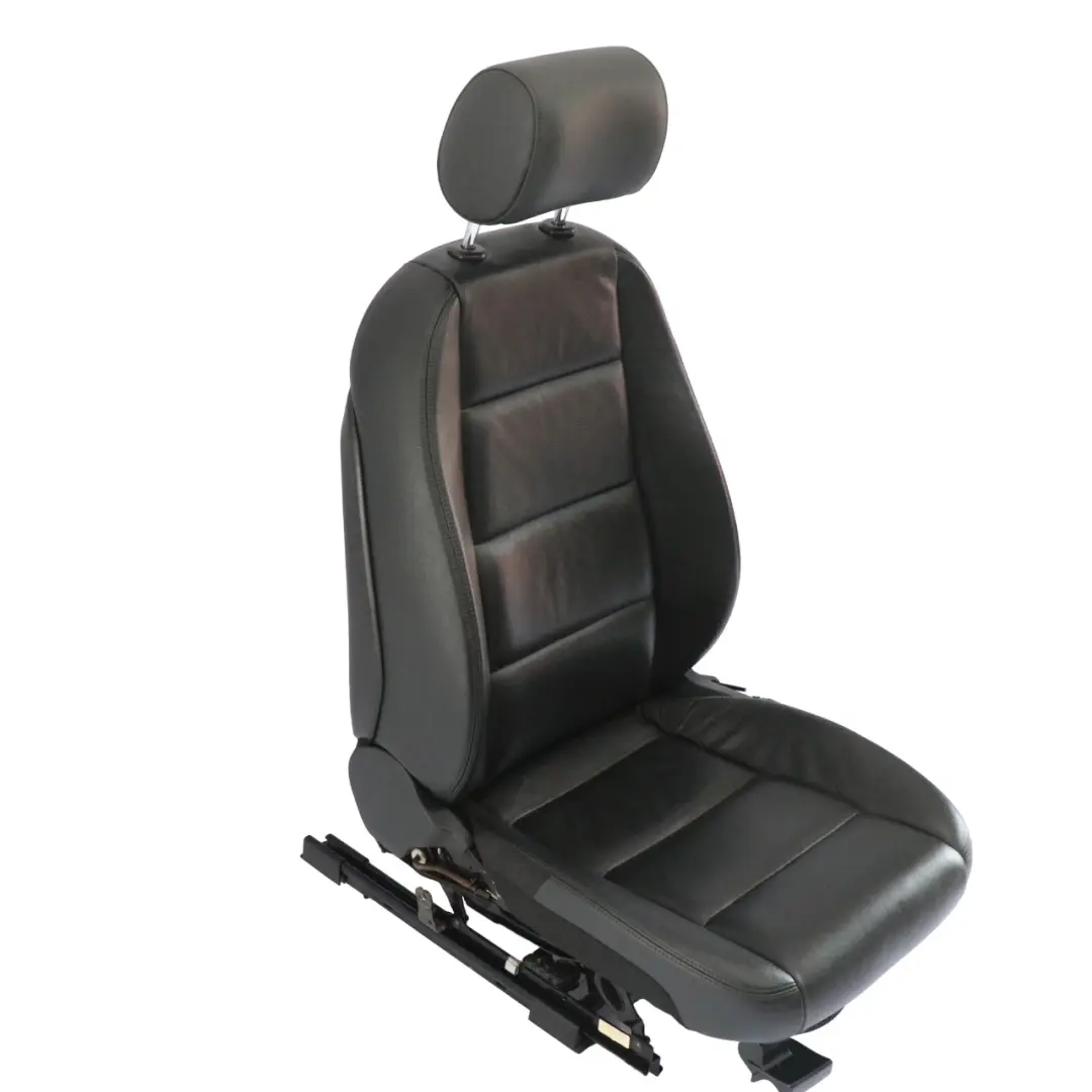 Audi A6 C6 Vordersitz Links Innensitz Leder Schwarz - SKU 4F0881805BA-1 - Teilenummer 4F0881805BA