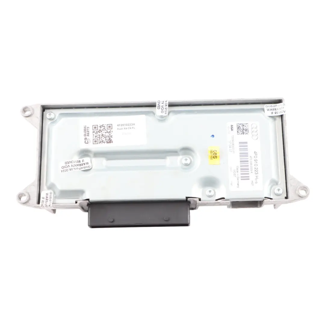 Amplificador Sonido Unidad Control Módulo Controlador para Audi A6 C6 con número de pieza 4F0910223H Audi A6 C6 Amplificador Sonido Unidad Control Módulo Controlador - SKU 4F0910223H - Número de pieza 4F0910223H