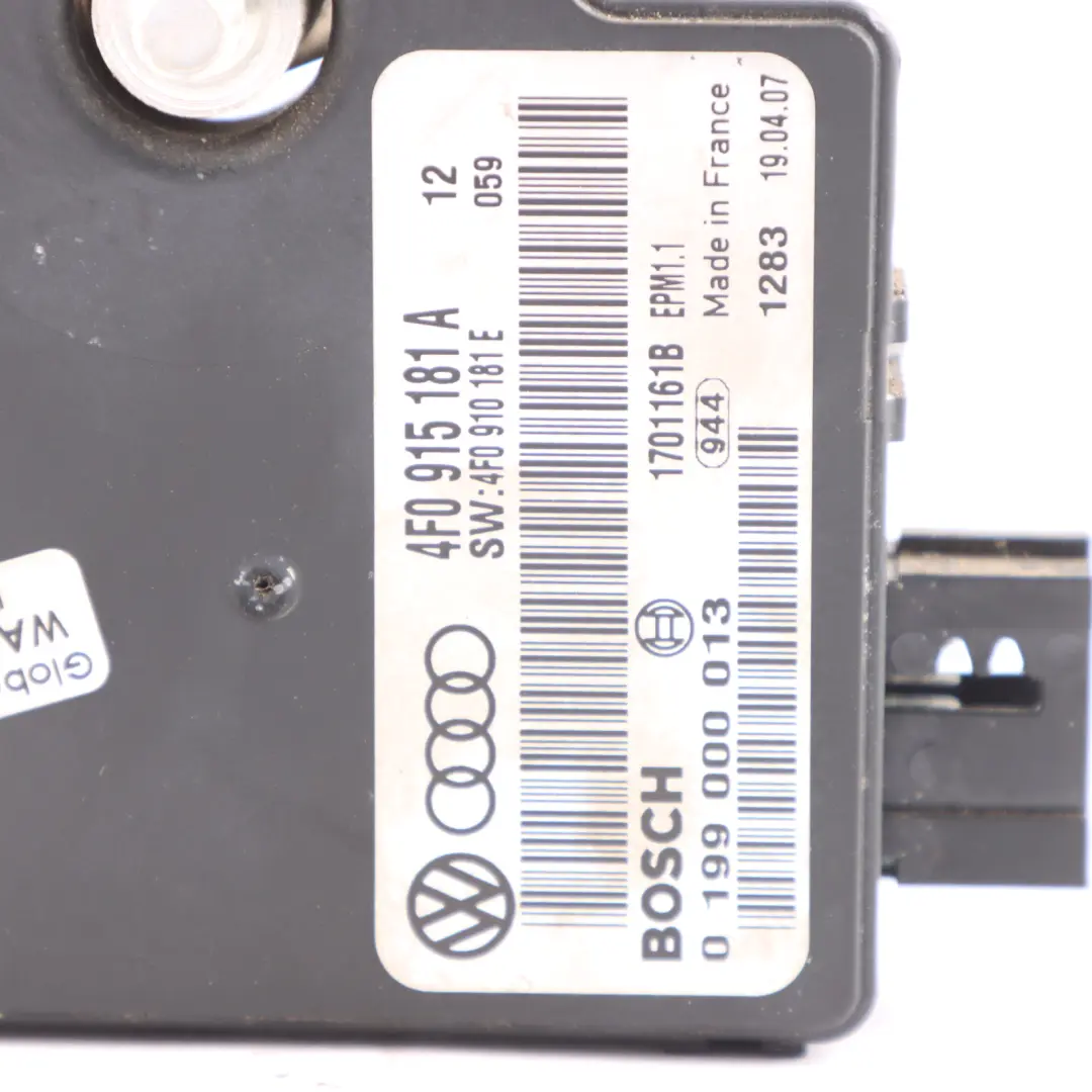 Leistungs Management Steuer Modul für Audi A6 C6 mit Teilenummer 4F0915181A Audi A6 C6 Leistungs Management Steuer Modul - SKU 4F0915181A - Teilenummer 4F0915181A