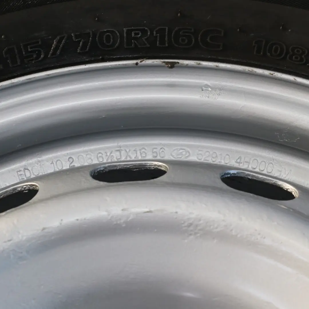  Llanta de acero Hyundai H-1 con neumático Hankook 215/70 16" 6,5J H - SKU 529104H000HM - Número de pieza 529104H000HM