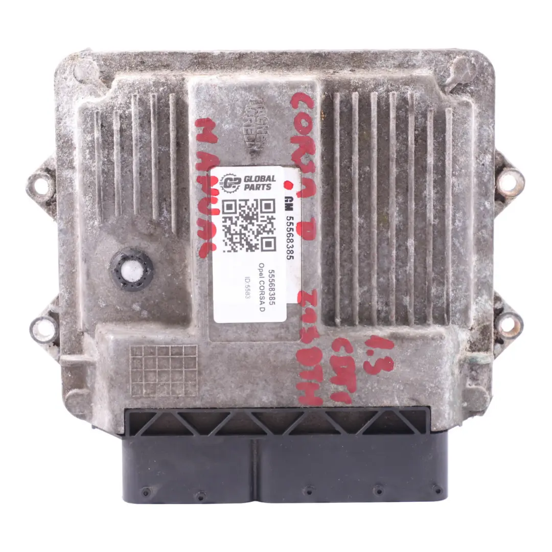 Vauxhall Corsa D 1.3 CDTI Z13DTH Diesel Engine Control Unit Module ECU - SKU 55568385 - Part number 55568385