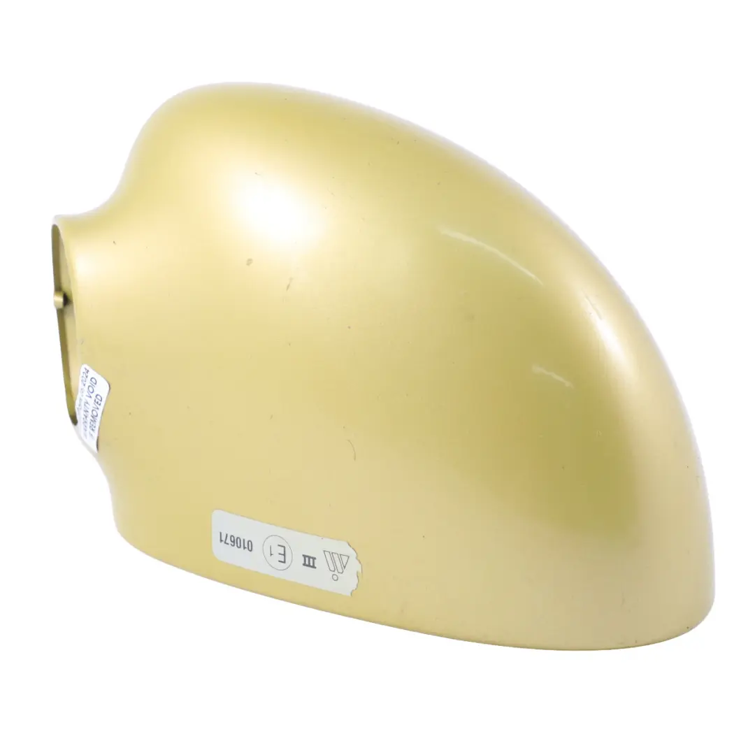 Tapa Espejo Retrovisor Izquierdo Phoenix Yellow Metallic 445 para BMW M3 E46 con número de pieza 5590003 BMW M3 E46 Tapa Espejo Retrovisor Izquierdo Phoenix Yellow Metallic 445 - SKU 5590003-PGM - Número de pieza 5590003