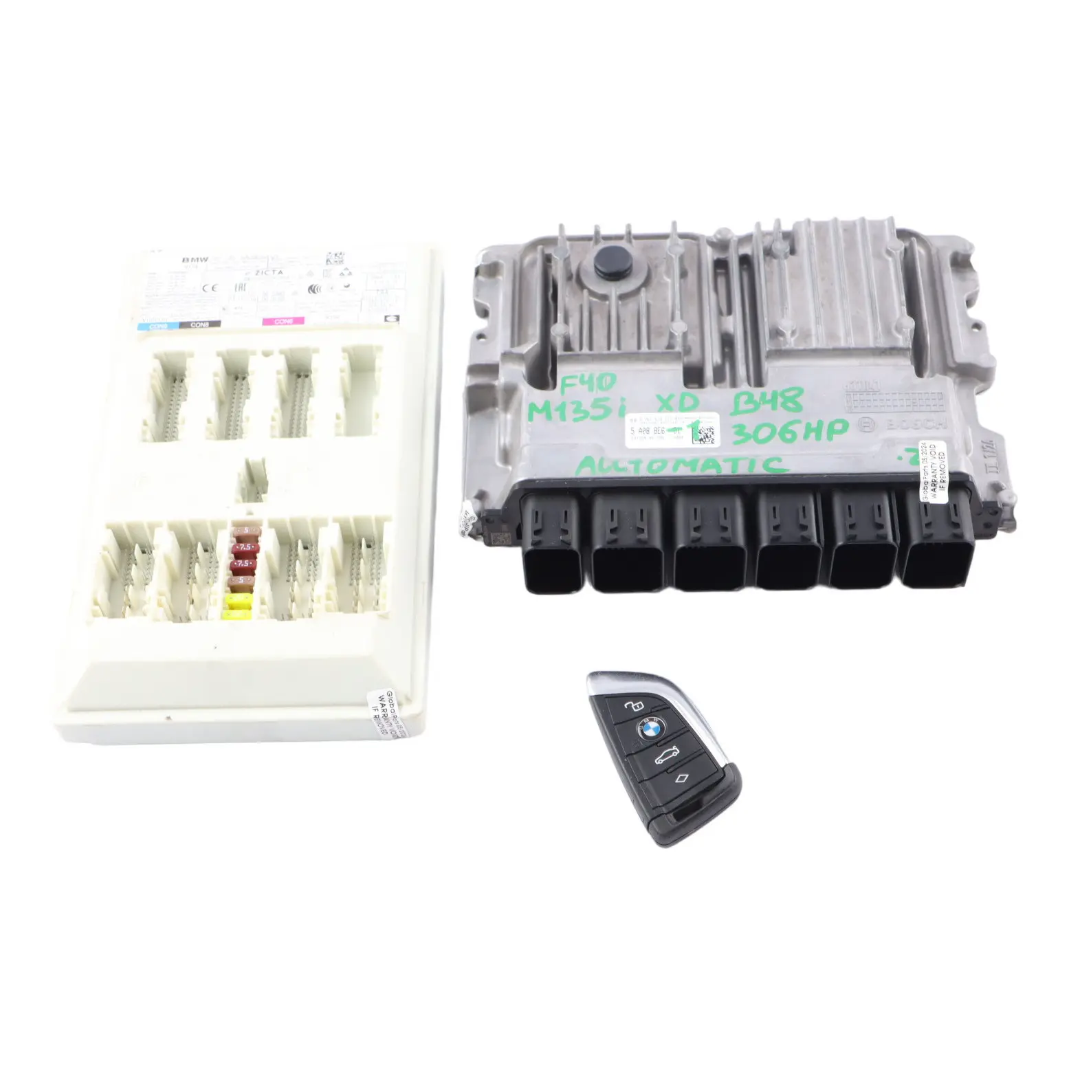 BMW F40 M135i xD B48 306HP Engine Control Unit ECU Kit DME 5A088E6 BDC Key