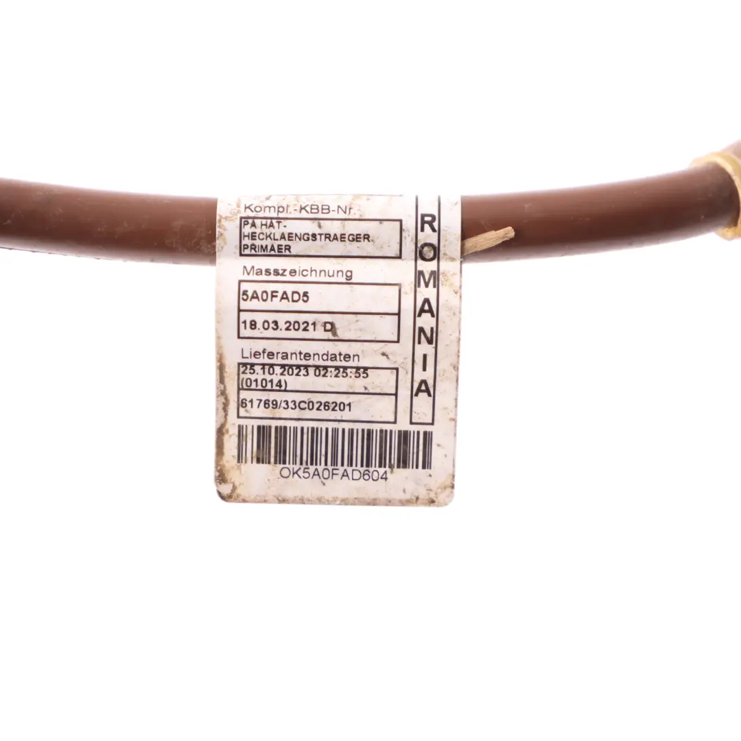 Earth Ground Cable Negative Battery Lead to BMW i4 G26 Hybrid Electric with Part number 5A0FAD6 BMW i4 G26 Hybrid Electric Earth Ground Cable Negative Battery Lead - SKU 5A0FAD6 - Part number 5A0FAD6