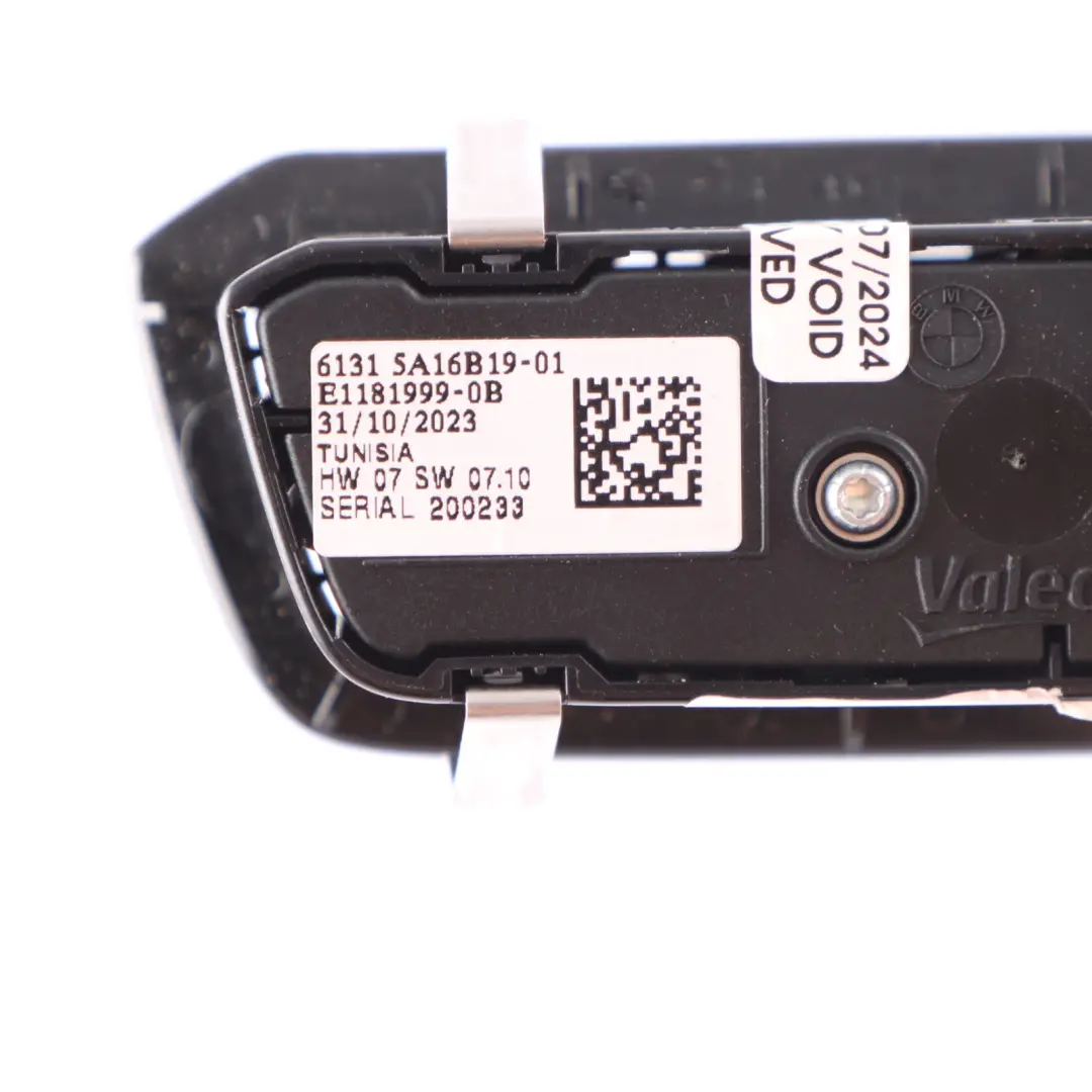  Panel lámpara BMW G20 G26 G80 G82 G87 Botón conmutación luces antiniebla - SKU 5A16B19 - Número de pieza 5A16B19