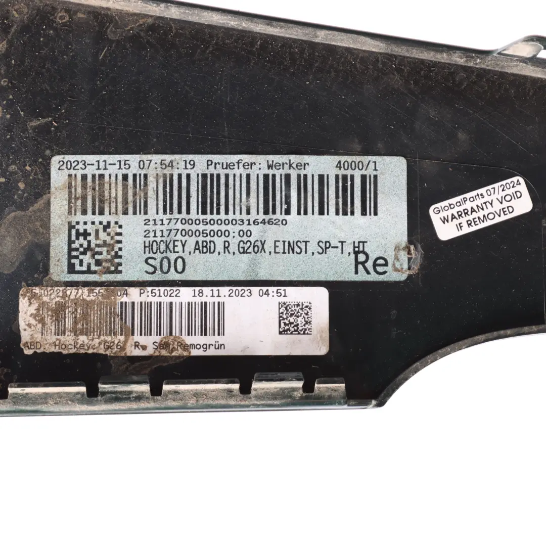 Sill Strip Side Skirt Right O/S Trim Panel Cover San Remo Green C4E to BMW G26 with Part number 5A1D994 BMW G26 Sill Strip Side Skirt Right O/S Trim Panel Cover San Remo Green C4E - SKU 5A1D994-SAG - Part number 5A1D994