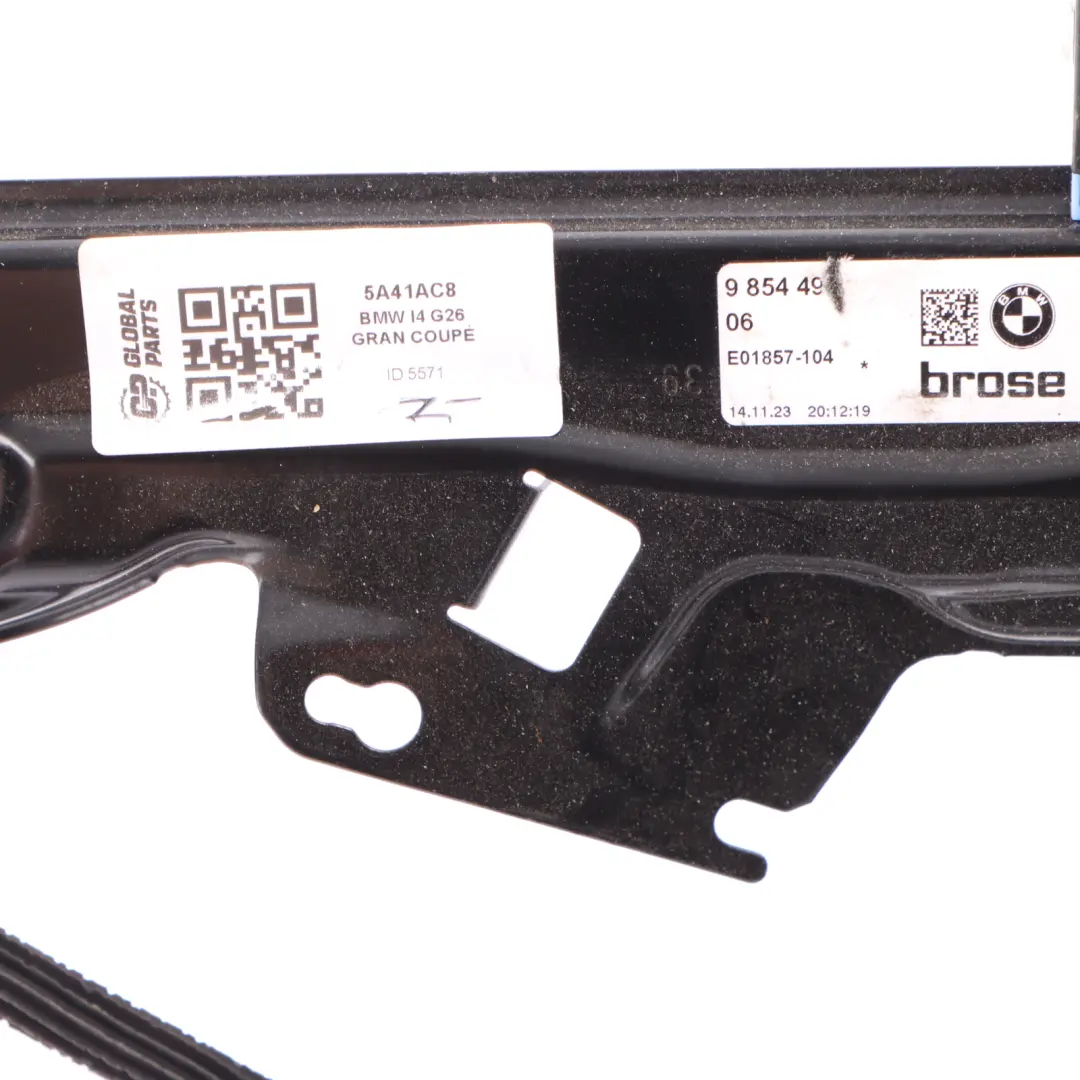 BMW G26 Window Regulator Lifter Panel Rear Right O/S - SKU 5A41AC8 - Part number 5A41AC8