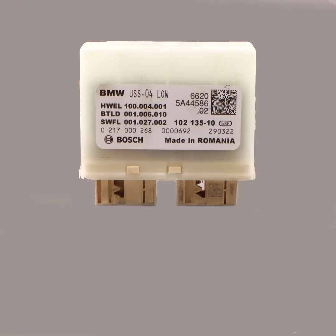 Sistema di allarme ad ultrasuoni Modulo Unità di controllo per BMW F40 con numero di parte 5A44586 BMW F40 Sistema di allarme ad ultrasuoni Modulo Unità di controllo - SKU 5A44586 - Numero di parte 5A44586