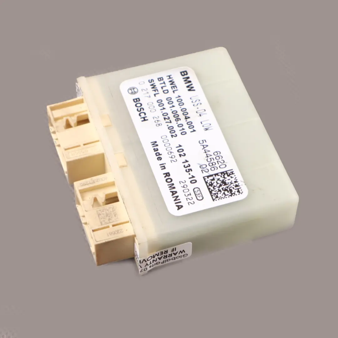 Sistema di allarme ad ultrasuoni Modulo Unità di controllo per BMW F40 con numero di parte 5A44586 BMW F40 Sistema di allarme ad ultrasuoni Modulo Unità di controllo - SKU 5A44586 - Numero di parte 5A44586