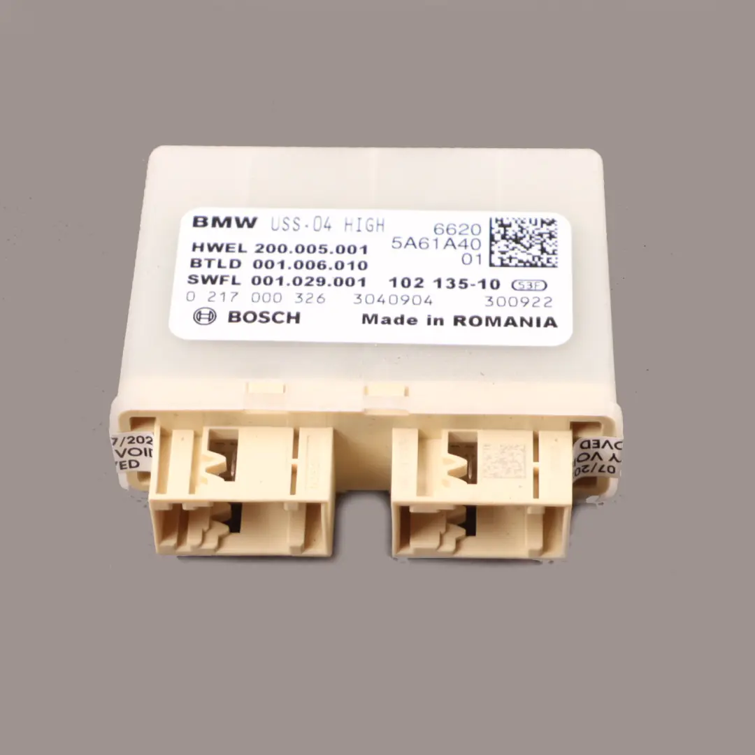 Parking Distance Control Module Unit PDC to BMW G30 with Part number 5A61A40 BMW G30 Parking Distance Control Module Unit PDC - SKU 5A61A40 - Part number 5A61A40