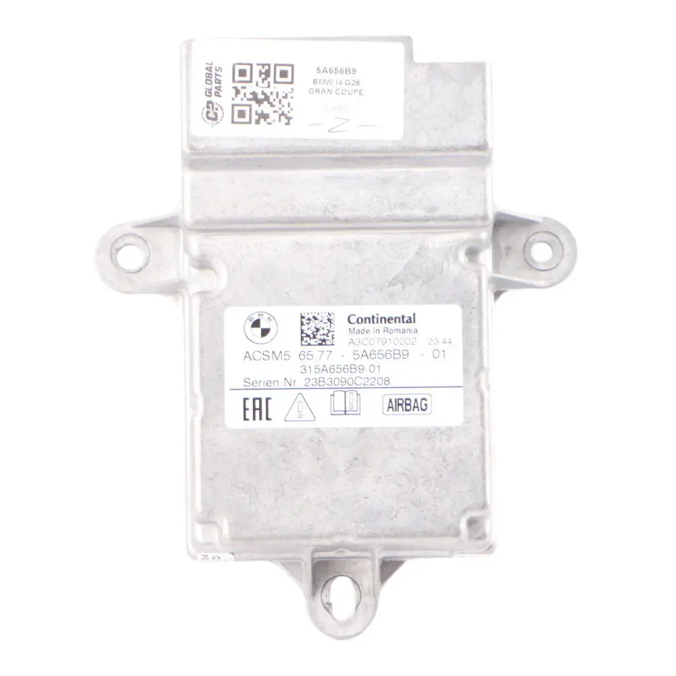 Front Air Module SRS Control Unit to BMW G20 G21 G26 with Part number 5A656B9 BMW G20 G21 G26 Front Air Module SRS Control Unit - SKU 5A656B9 - Part number 5A656B9