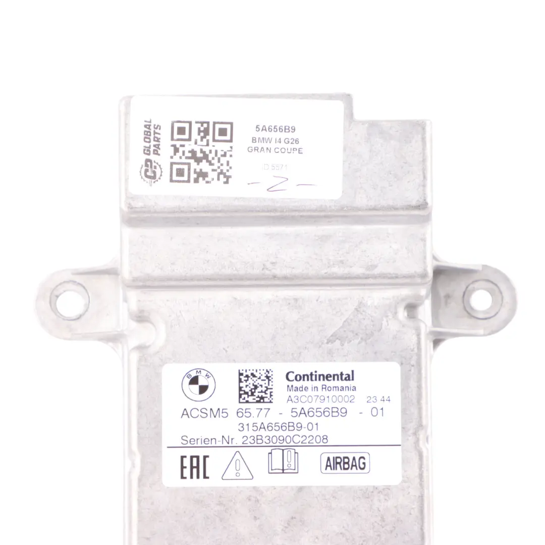 BMW G20 G21 G26 Front Air Module SRS Control Unit - SKU 5A656B9 - Part number 5A656B9