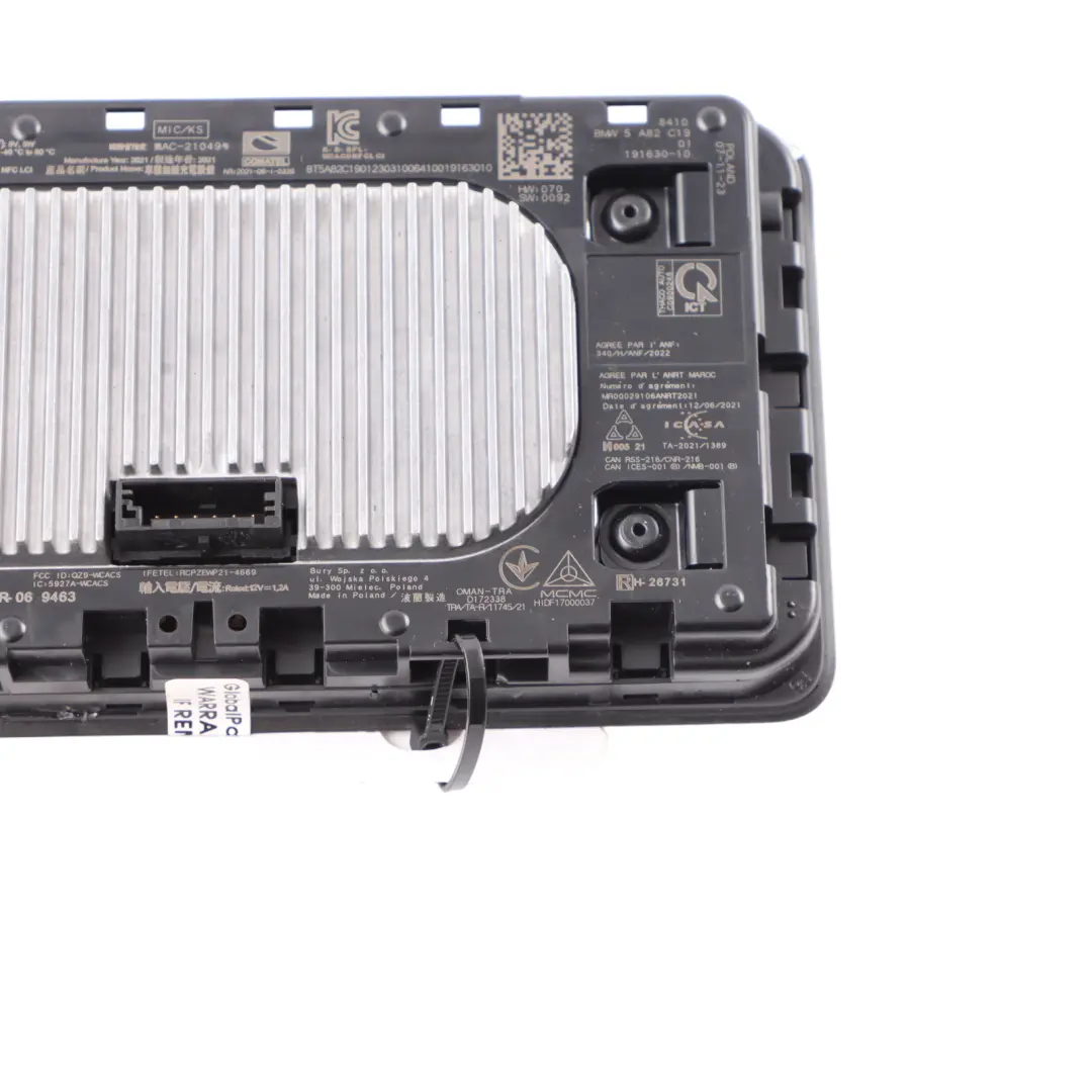 BMW G20 G26 Wireless Charger Centre Console Phone Charging Module Unit - SKU 5A82C19 - Part number 5A82C19