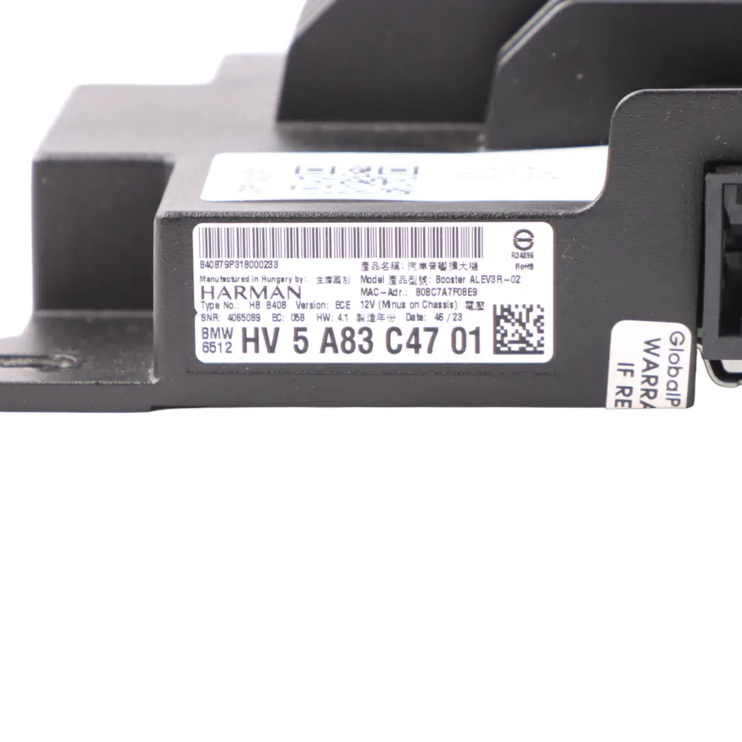 Antenna Amplifier Aerial Diversity Booster Control Unit to BMW I4 G26 with Part number 5A83C47 BMW I4 G26 Antenna Amplifier Aerial Diversity Booster Control Unit - SKU 5A83C47 - Part number 5A83C47