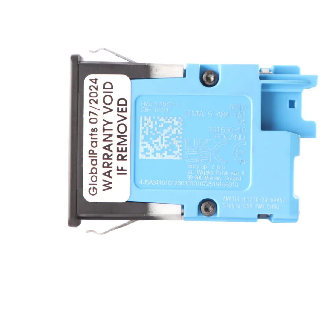 G87 Gniazdo Port Wejście USB C do BMW G26 F40 F44 G82 o numerze 5A84161 BMW G26 F40 F44 G82 G87 Gniazdo Port Wejście USB C - SKU 5A84161 - Numer Części 5A84161