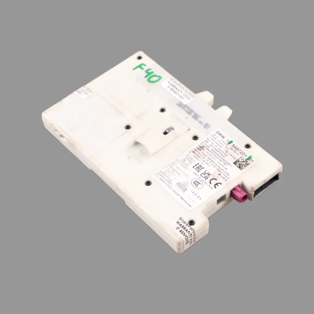 Modulo di controllo telematico TCU per BMW F40 con numero di parte 5A872D1 BMW F40 Modulo di controllo telematico TCU - SKU 5A872D1 - Numero di parte 5A872D1