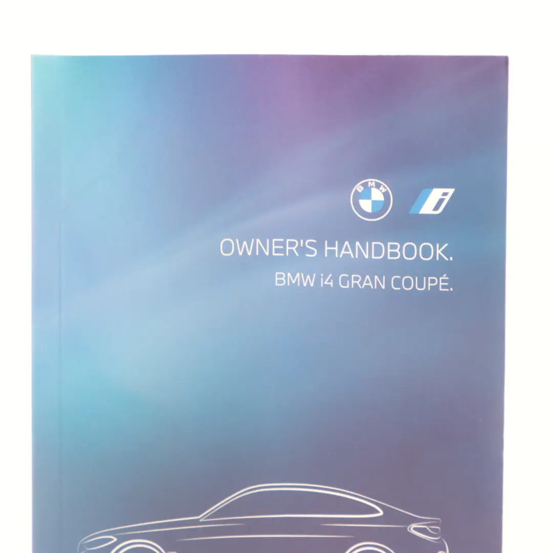 BMW i4 G26 Gran Coupe Owner's manual Handbook Booklet Case Wallet - SKU 5A9A9F2 - Part number 5A9A9F2
