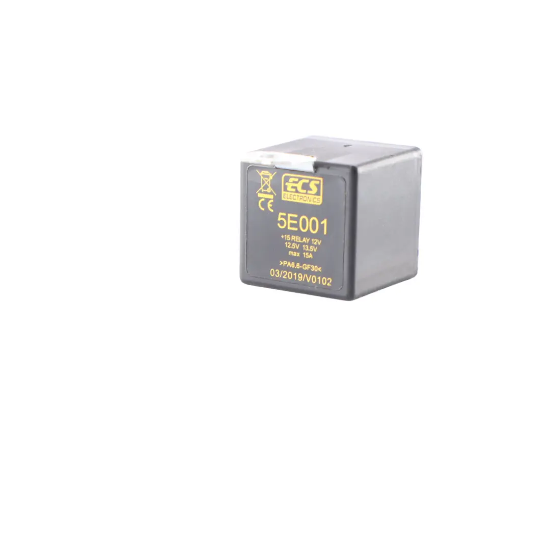 Control Unit 4 Pin 12V to Relay Black with Part number 5E001 Relay Black Control Unit 4 Pin 12V - SKU 5E001 - Part number 5E001