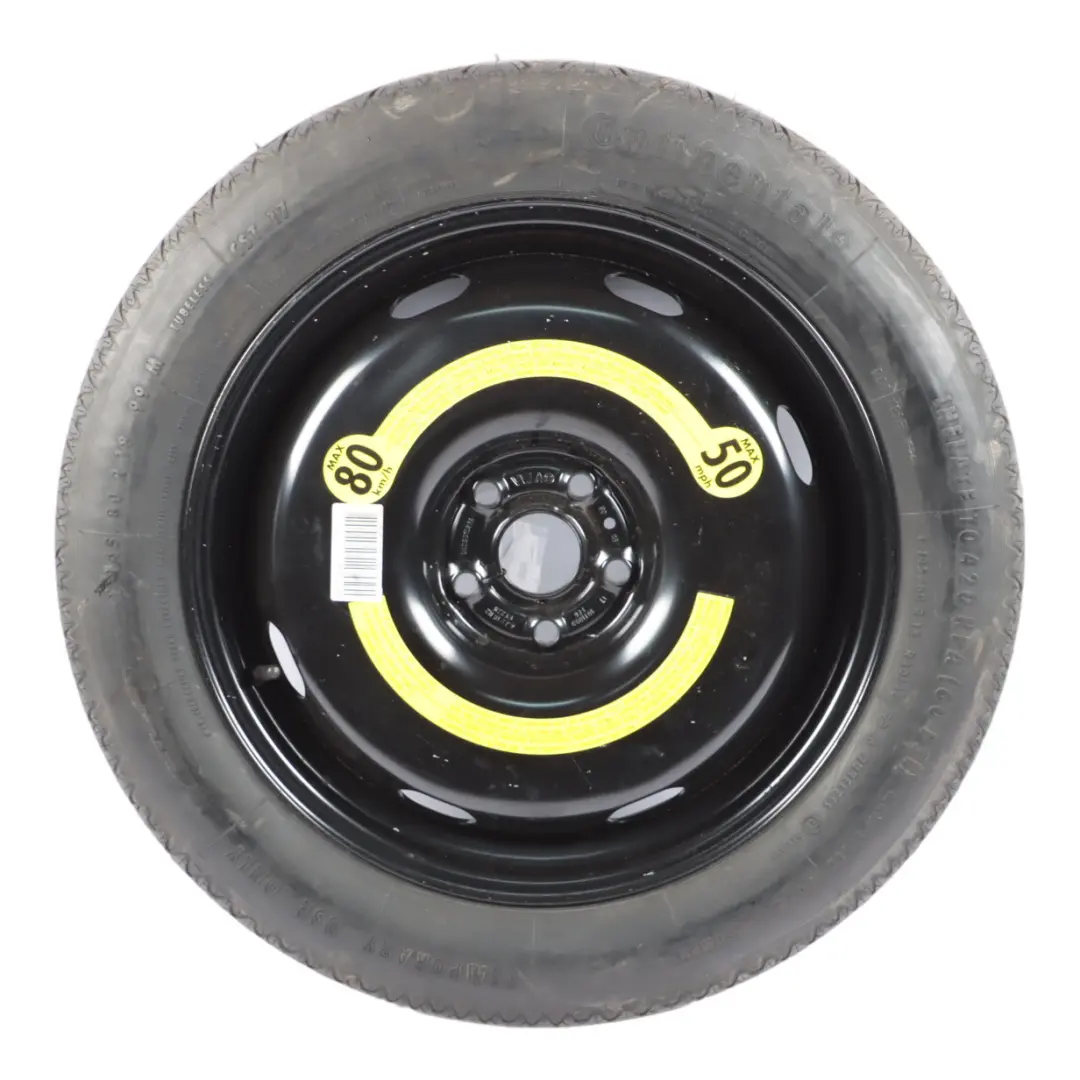 VW Volkswagen Tiguan 5N Spare Wheel Steel 145/80 R18 4JX18 ET27.5 - SKU 5N0601027A - Part number 5N0601027A