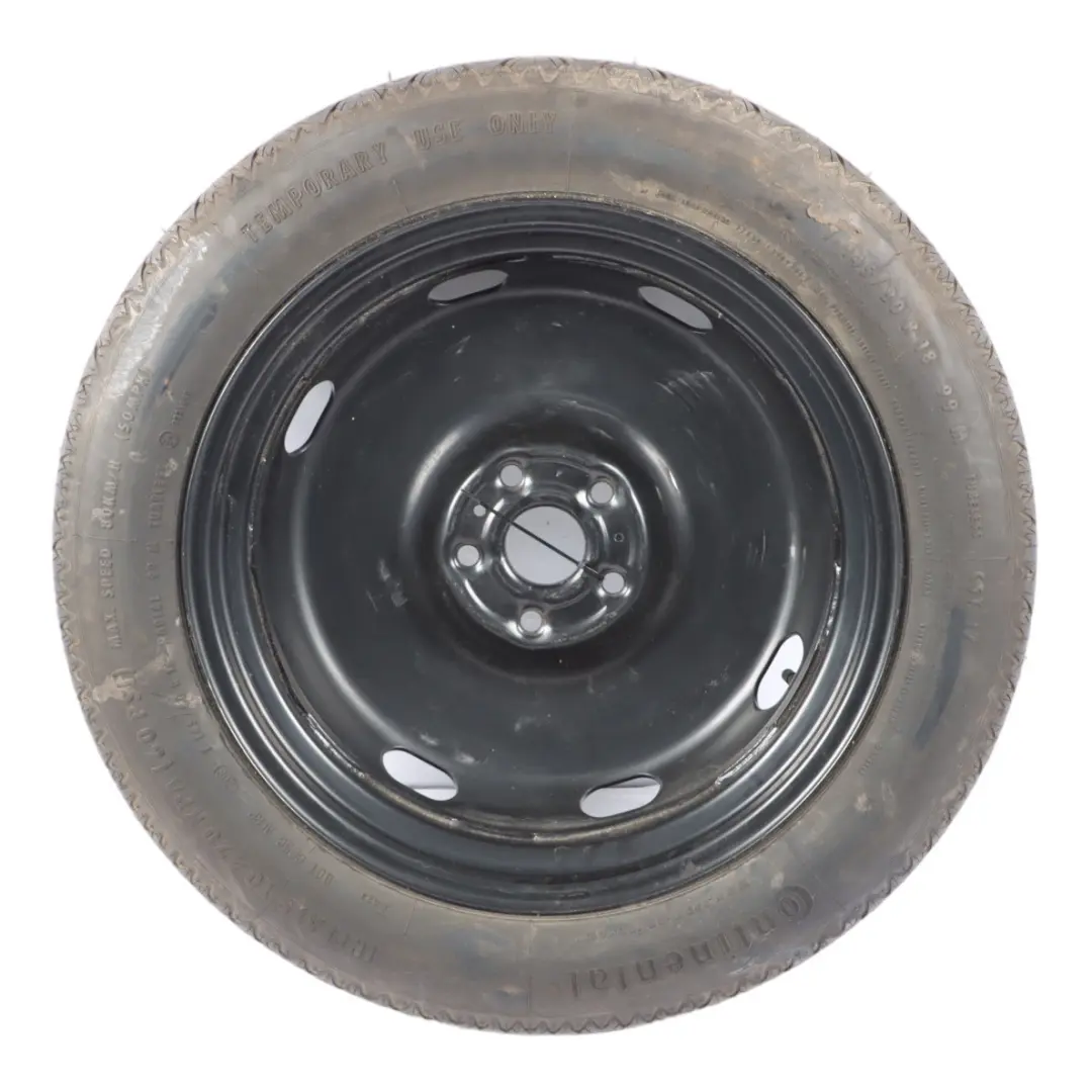 VW Volkswagen Tiguan 5N Spare Wheel Steel 145/80 R18 4JX18 ET27.5 - SKU 5N0601027A - Part number 5N0601027A