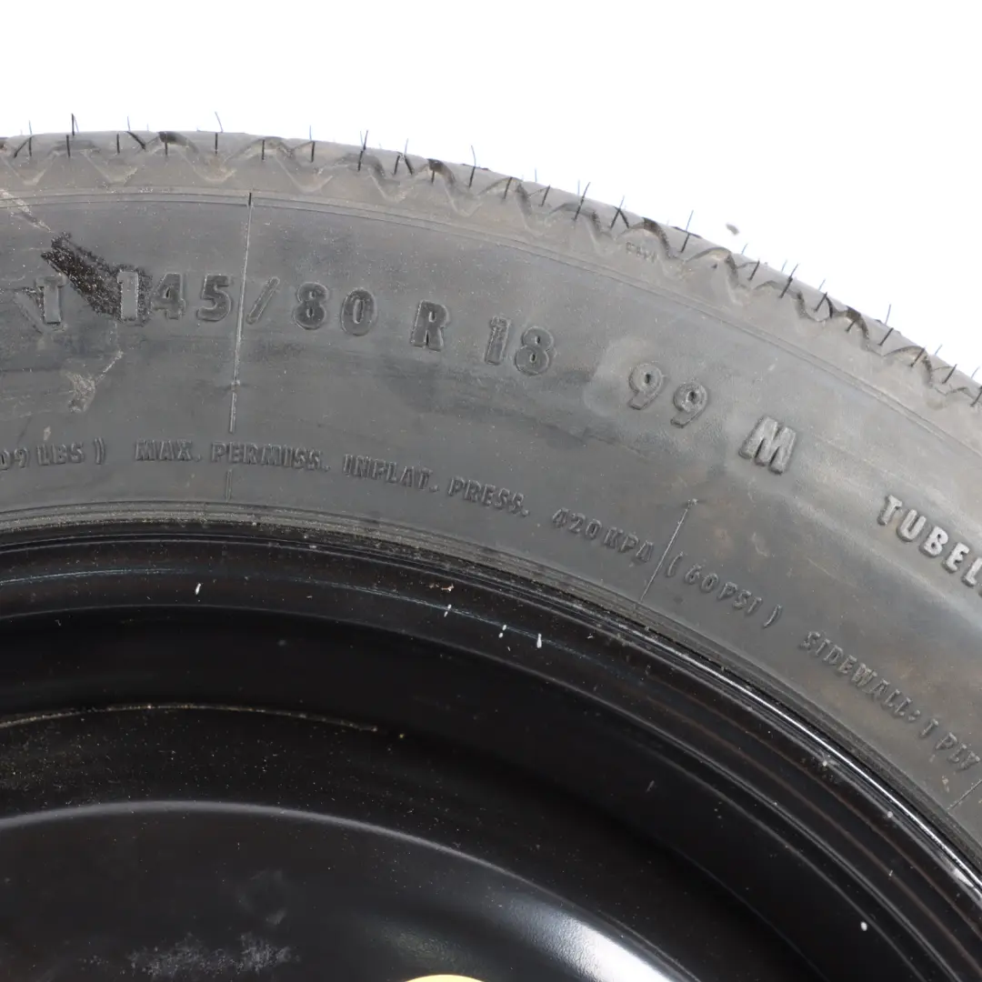 VW Tiguan 5N Koło Zapasowe Stalowe 145/80 R18 4JX18 ET27.5 - SKU 5N0601027A - Numer Części 5N0601027A