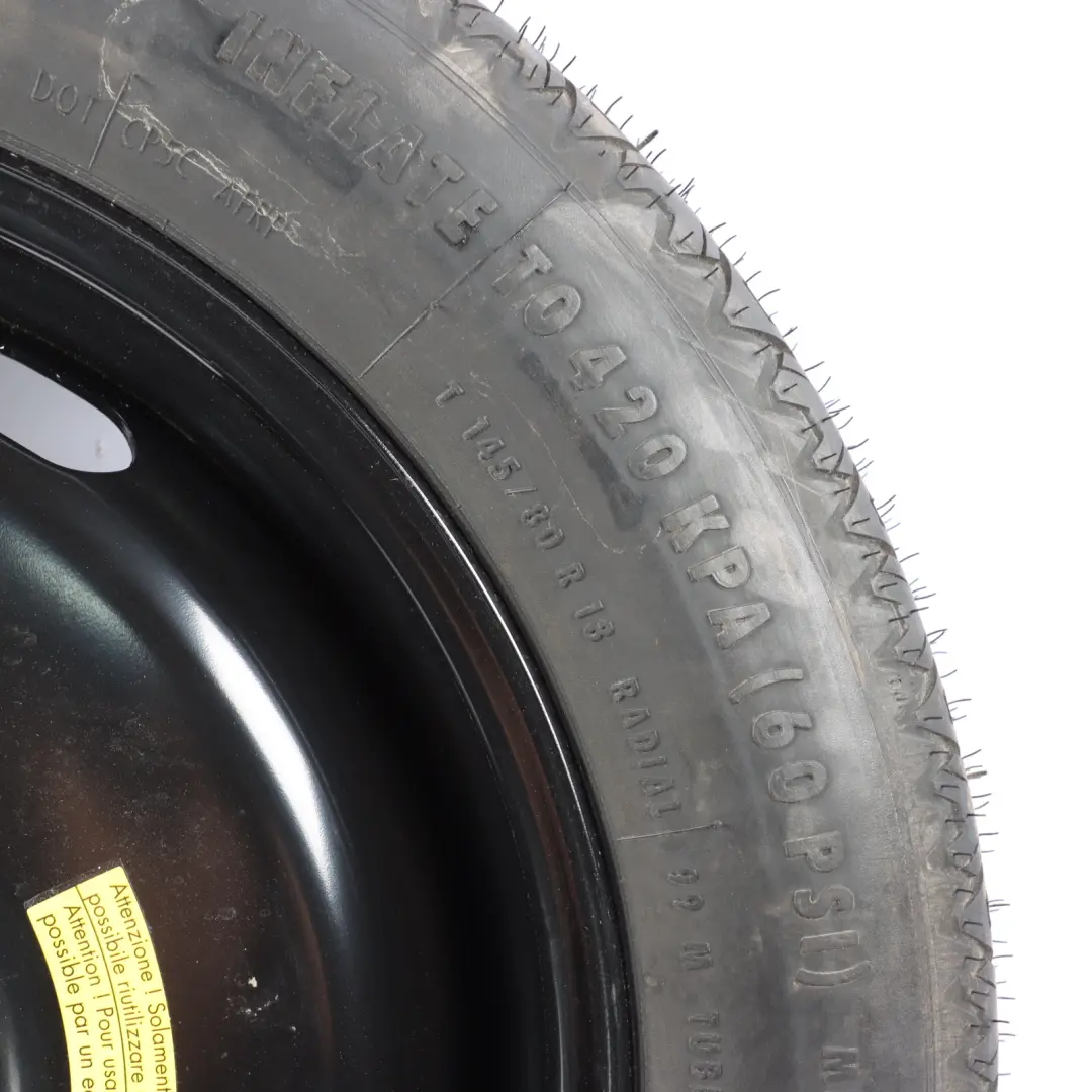 Rueda De Repuesto Acero 145/80 R18 4JX18 ET27.5 para VW Tiguan 5N con número de pieza 5N0601027A VW Tiguan 5N Rueda De Repuesto Acero 145/80 R18 4JX18 ET27.5 - SKU 5N0601027A - Número de pieza 5N0601027A