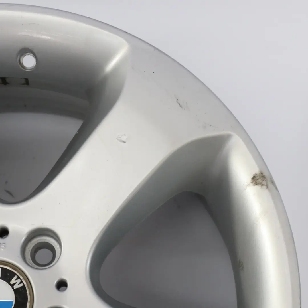 Front Silver Wheel Alloy Rim 19" Star Spoke 132 9J ET:48 to BMW X5 Series E53 with Part number 6761931 BMW X5 Series E53 Front Silver Wheel Alloy Rim 19" Star Spoke 132 9J ET:48 - SKU 6761931-4 - Part number 6761931