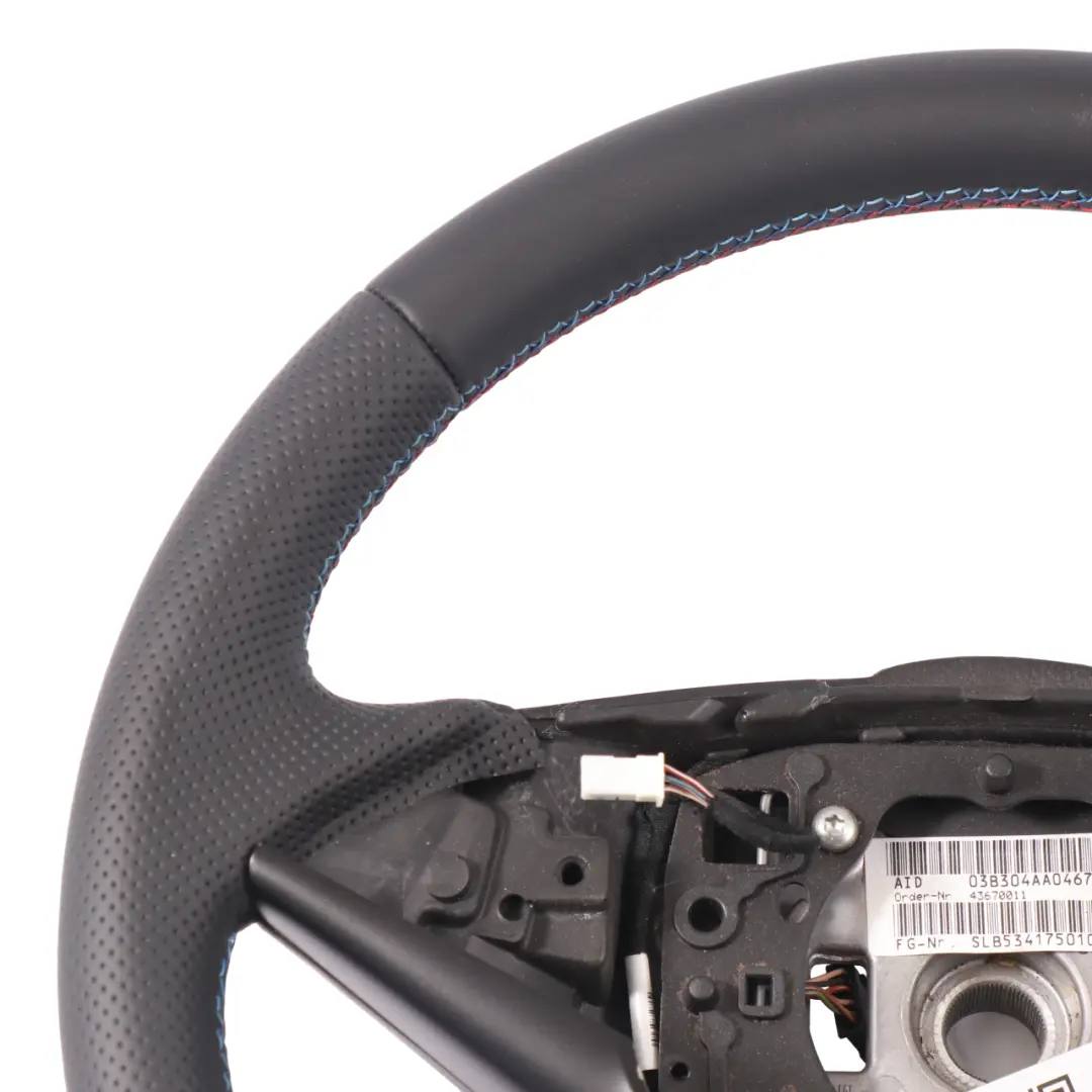 Leather Sport Steering Wheel BMW E60 E61 E63 E64 NEW Black - SKU 6763373-3 - Part number 6763373