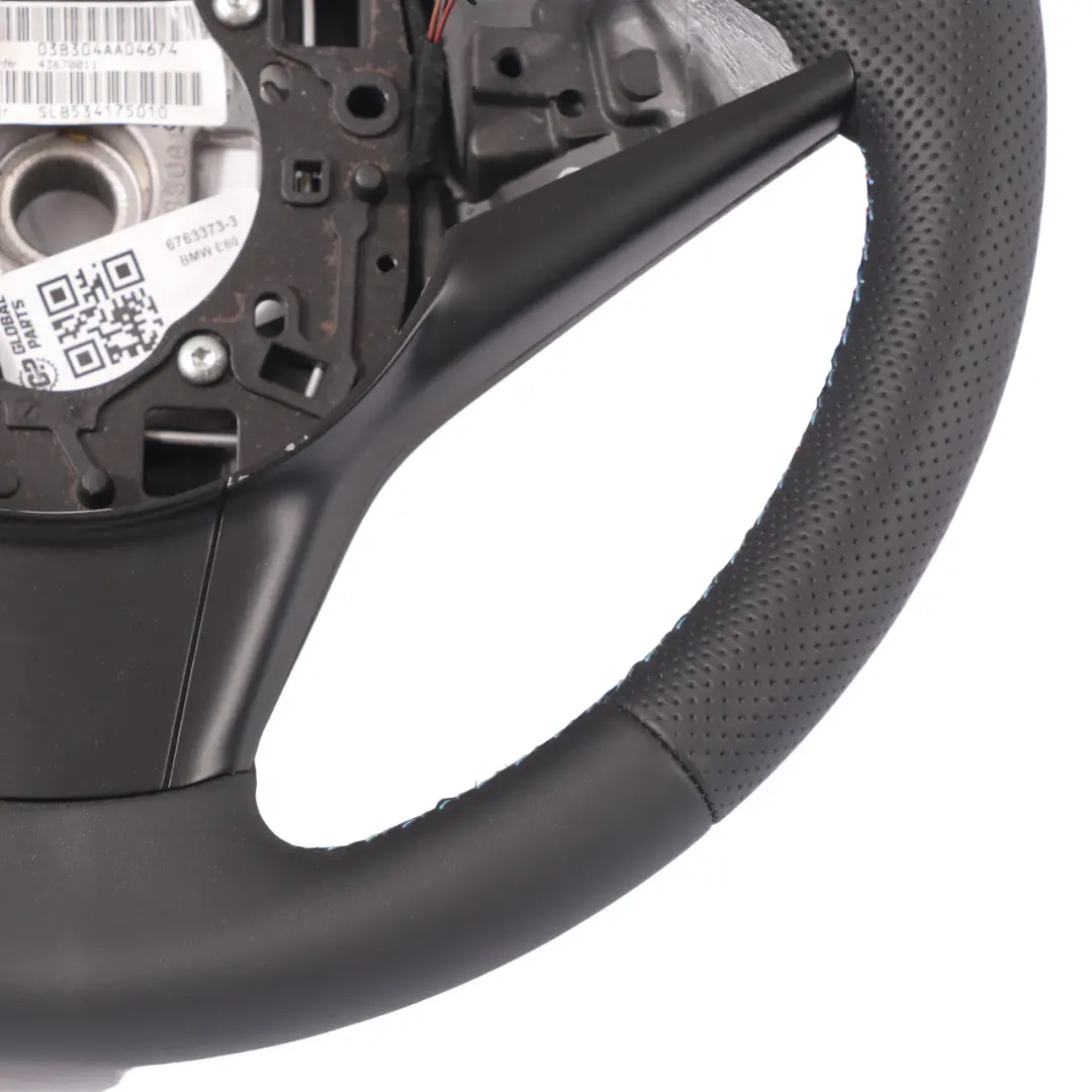 Leather Sport Steering Wheel BMW E60 E61 E63 E64 NEW Black - SKU 6763373-3 - Part number 6763373