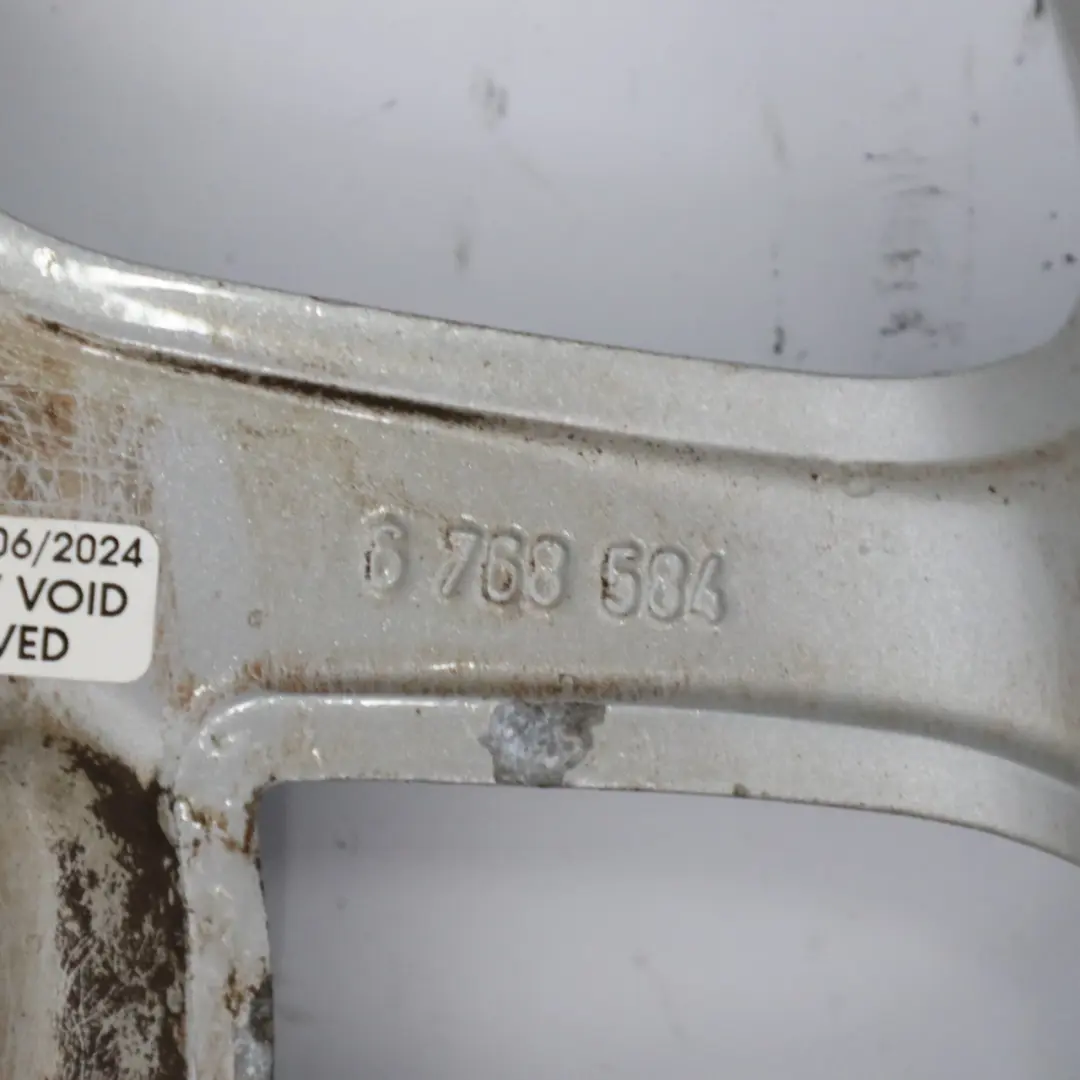 Alloy Rim 16" 6,5J ET:48 S-Winder 102 to Mini Cooper One R50 R55 R56 Silver Wheel with Part number 6768584 Mini Cooper One R50 R55 R56 Silver Wheel Alloy Rim 16" 6,5J ET:48 S-Winder 102 - SKU 6768584-2 - Part number 6768584