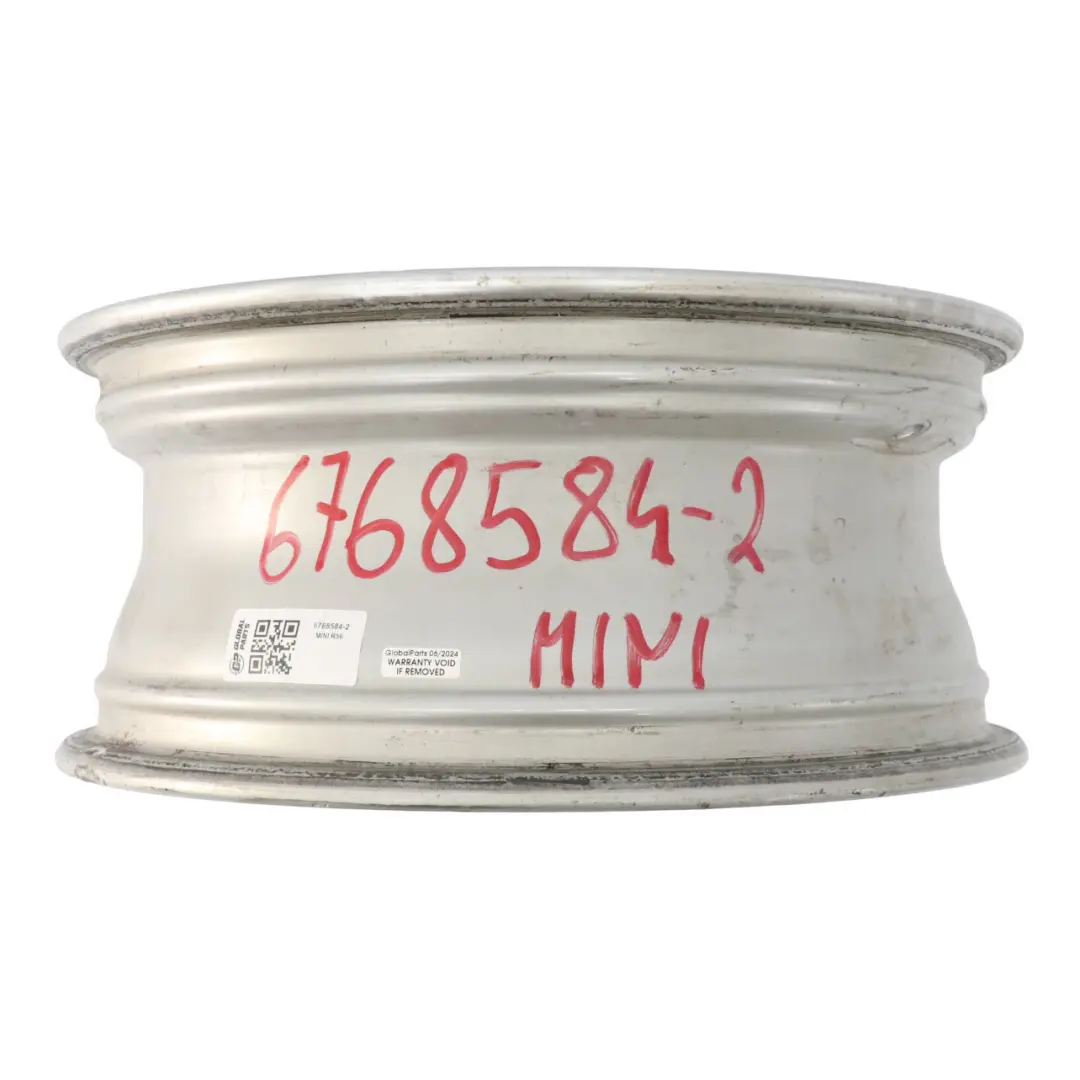 Silber Alu Felge 16" S-Winder 102 16" 6,5J ET:48 für Mini Cooper R50 R56 mit Teilenummer 6768584 Mini Cooper R50 R56 Silber Alu Felge 16" S-Winder 102 16" 6,5J ET:48 - SKU 6768584-2 - Teilenummer 6768584