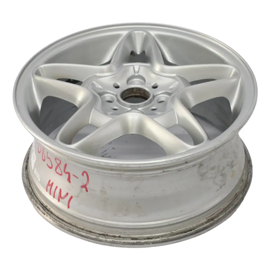 Mini Cooper R50 R56 Argento Cerchio AlluMini o 16" S-WINDER 102 6,5J ET: - SKU 6768584-2 - Numero di parte 6768584