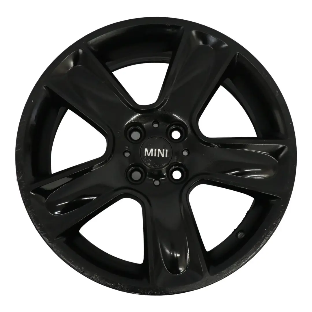 Llanta De aleacion 17" 7J ET:48 Black Star Bullet 111 para Mini One R55 R56 R57 con número de pieza 6784124 Mini One R55 R56 R57 Llanta De aleacion 17" 7J ET:48 Black Star Bullet 111 - SKU 6784124-1 - Número de pieza 6784124