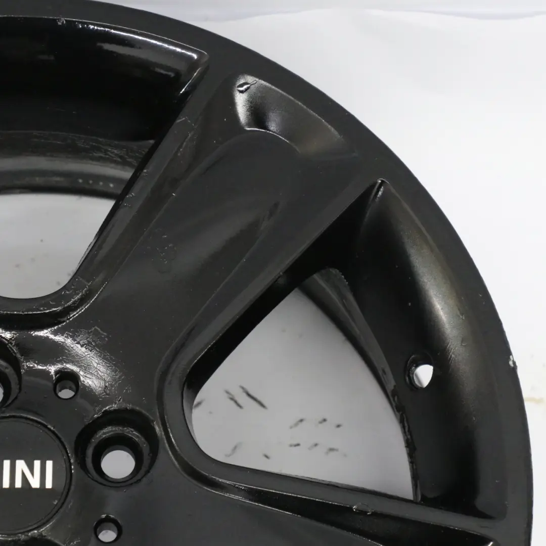 Mini R55 R56 R57 Cerchio in lega 17" 7J ET:48 Proiettile stella nera 111 - SKU 6784124-3 - Numero di parte 6784124