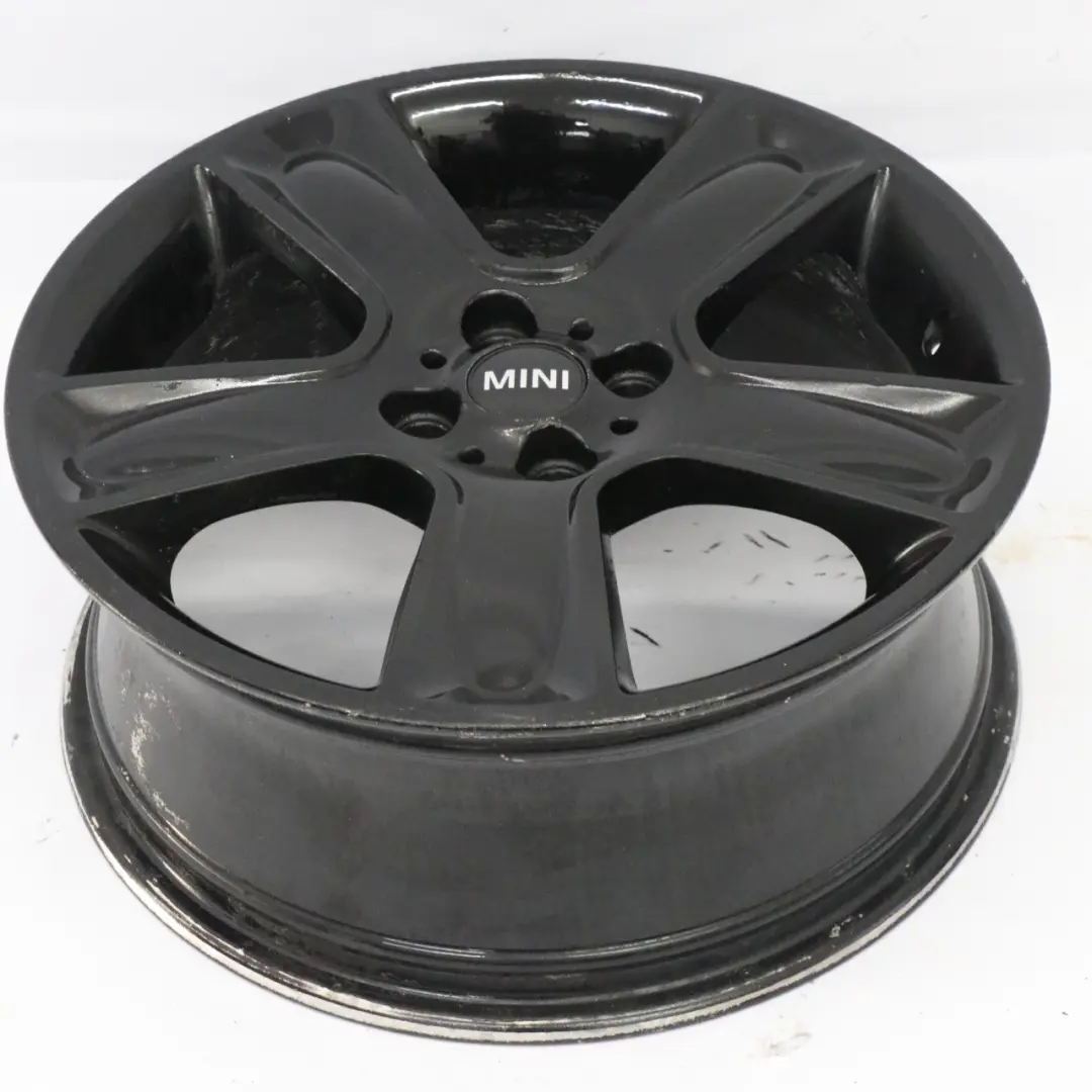 Mini R55 R56 R57 Cerchio in lega 17" 7J ET:48 Proiettile stella nera 111 - SKU 6784124-3 - Numero di parte 6784124