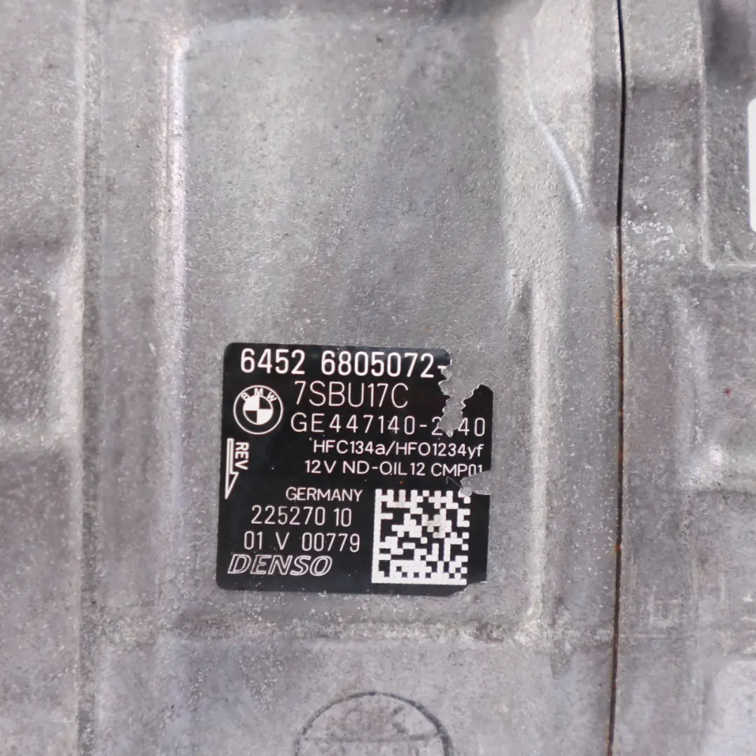  Pompe à compresseur BMW F87 M2 N55 Coupleur magnétique climatisation - SKU 6805072 - Numéro de pièce 6805072