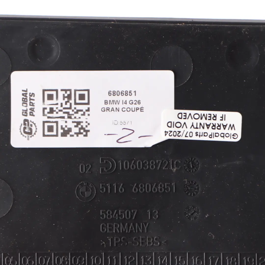 Rubber Mat Glove Box Rubber Insert Storage Mat to BMW I4 G26 Gran Coupe with Part number 6806851 BMW I4 G26 Gran Coupe Rubber Mat Glove Box Rubber Insert Storage Mat - SKU 6806851 - Part number 6806851