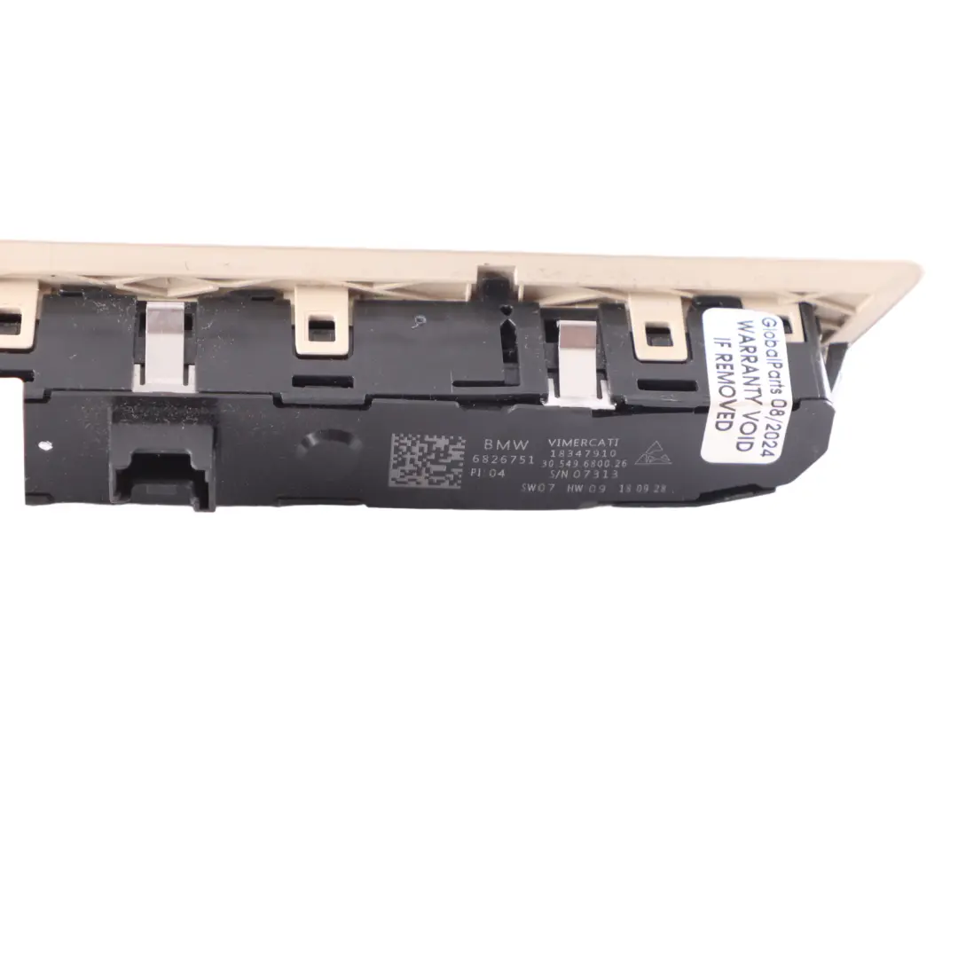 Schalter Sitz Steuerung Vorne Rechts Memory Taste für BMW G30 mit Teilenummer 6826751 BMW G30 Schalter Sitz Steuerung Vorne Rechts Memory Taste - SKU 6826751 - Teilenummer 6826751