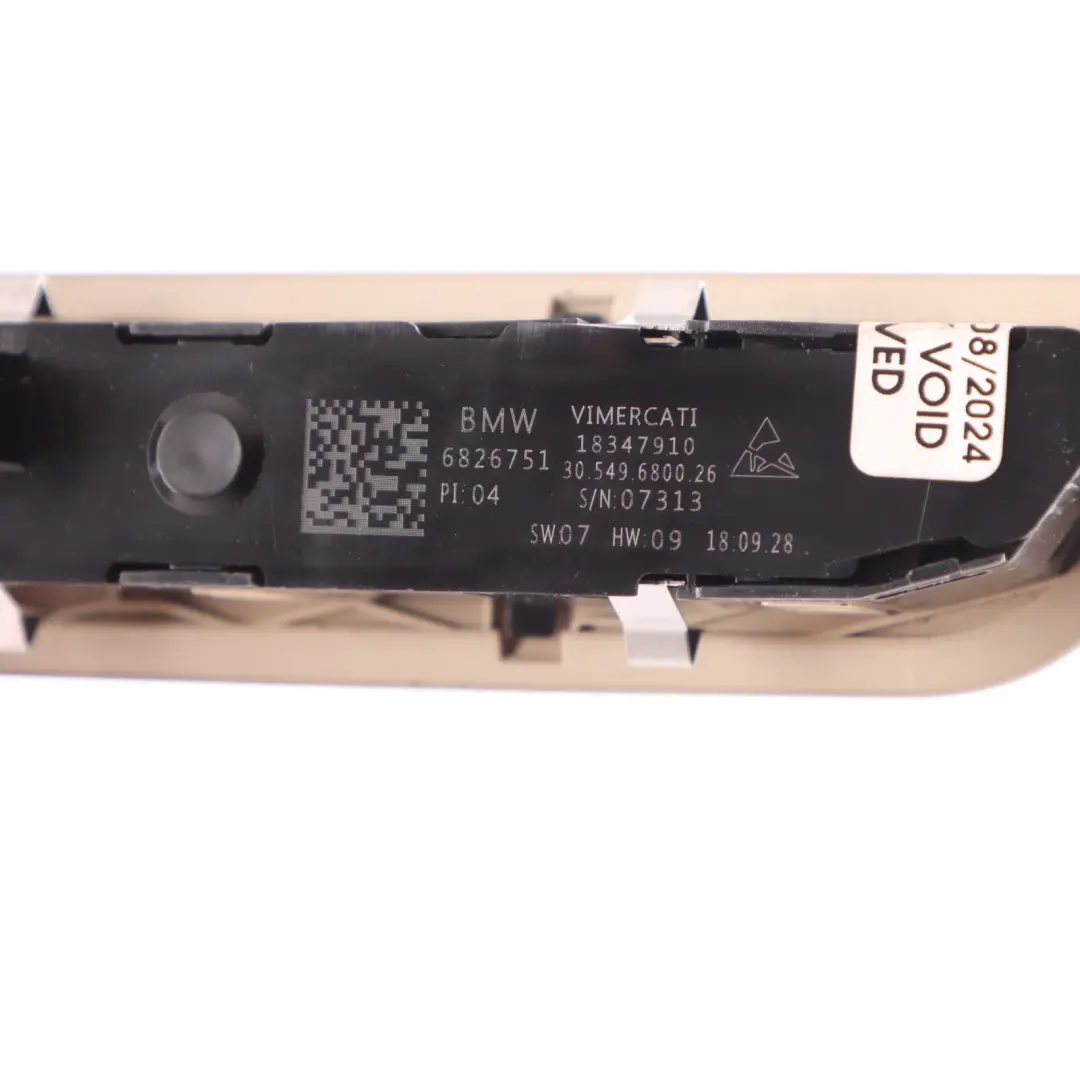 Switch Seat Control Front Right O/S Memory Button to BMW G30 with Part number 6826751 BMW G30 Switch Seat Control Front Right O/S Memory Button - SKU 6826751 - Part number 6826751