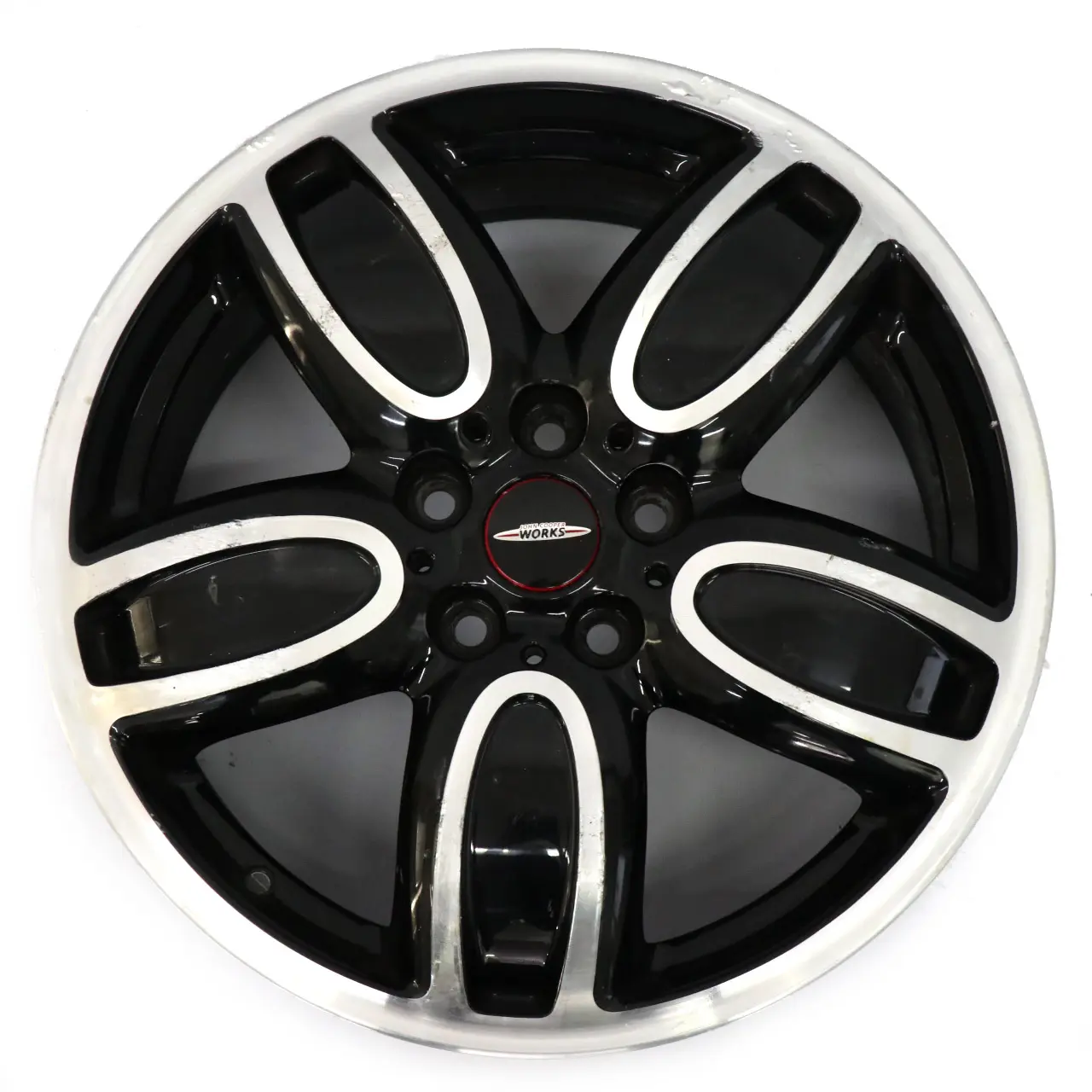 Mini F55 F56 F57 Cerchio in lega nero 18" 7J ET:54 JCW Cup Spoke 6855115