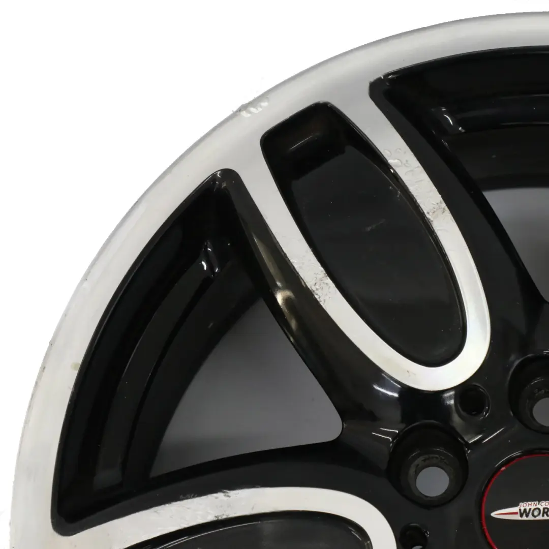 Llanta de aleación negra 18" 7J ET:54 JCW Cup Spoke para Mini F55 F56 F57 con número de pieza 6855115 Mini F55 F56 F57 Llanta de aleación negra 18" 7J ET:54 JCW Cup Spoke - SKU 6855115-1 - Número de pieza 6855115