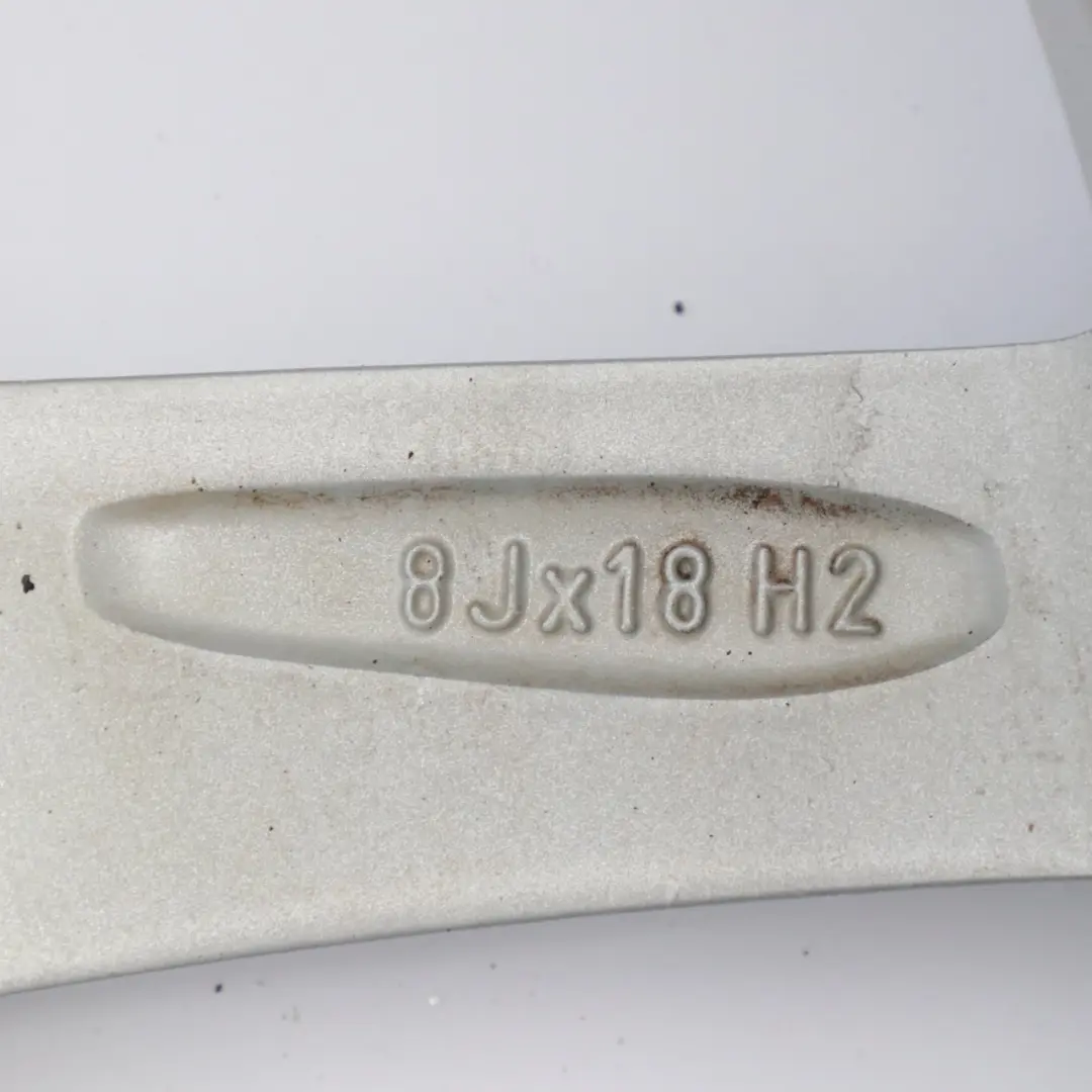 Alloy Rim 18" 8J ET:57 JCW Grip Spoke to Mini F54 Silver Wheel with Part number 6856049 Mini F54 Silver Wheel Alloy Rim 18" 8J ET:57 JCW Grip Spoke - SKU 6856049-1 - Part number 6856049