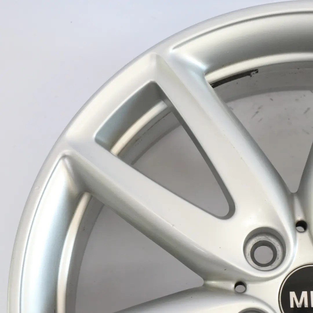 Mini F54 Silver Wheel Alloy Rim 18" 8J ET:57 JCW Grip Spoke - SKU 6856049-1 - Part number 6856049