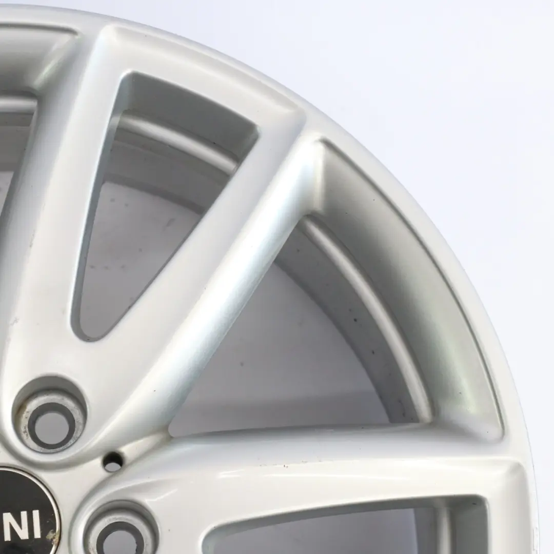 Silber Felge 18" 8J ET:57 JCW Grip Speiche für Mini F54 mit Teilenummer 6856049 Mini F54 Silber Felge 18" 8J ET:57 JCW Grip Speiche - SKU 6856049-1 - Teilenummer 6856049